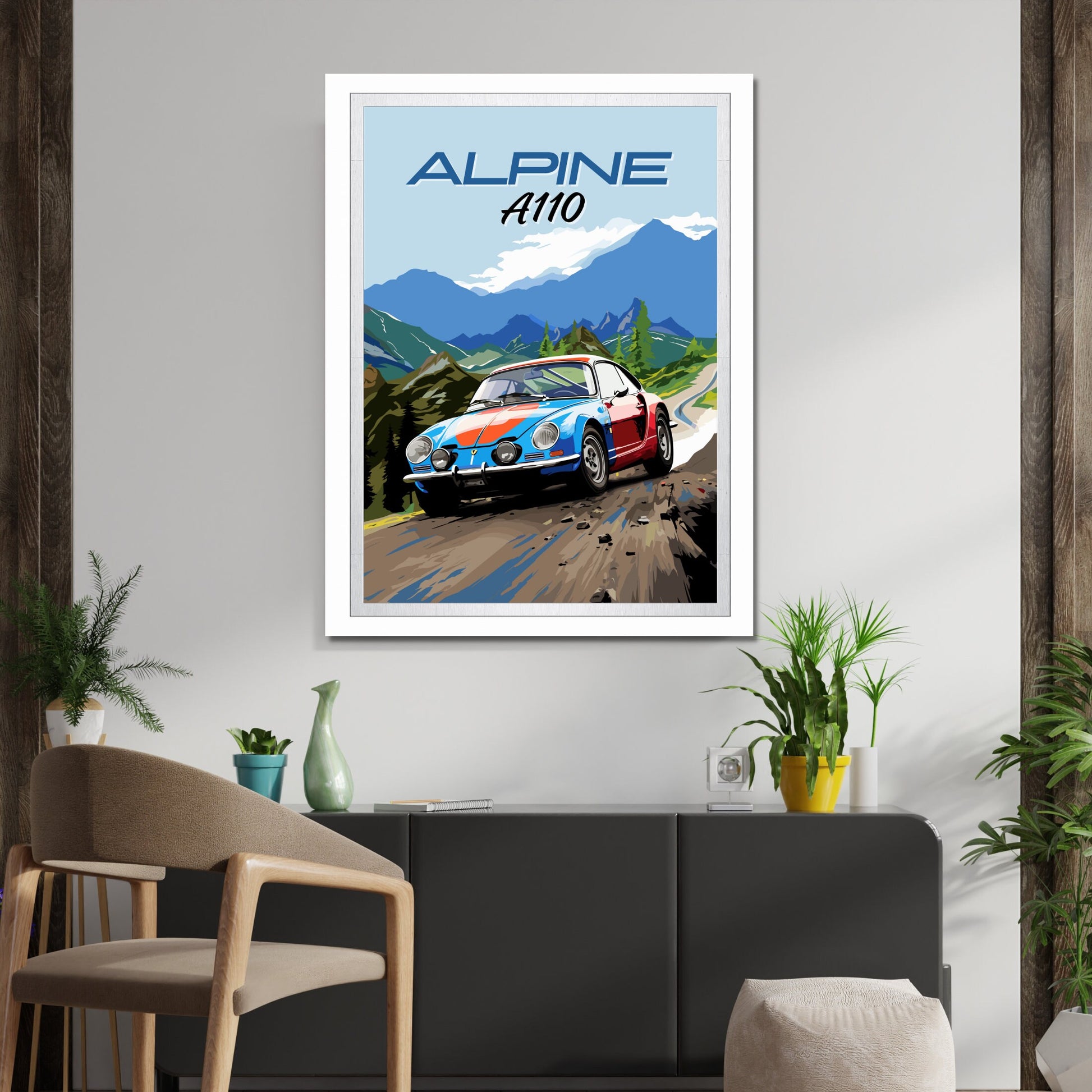 Alpine A110 Poster, Vintage Car