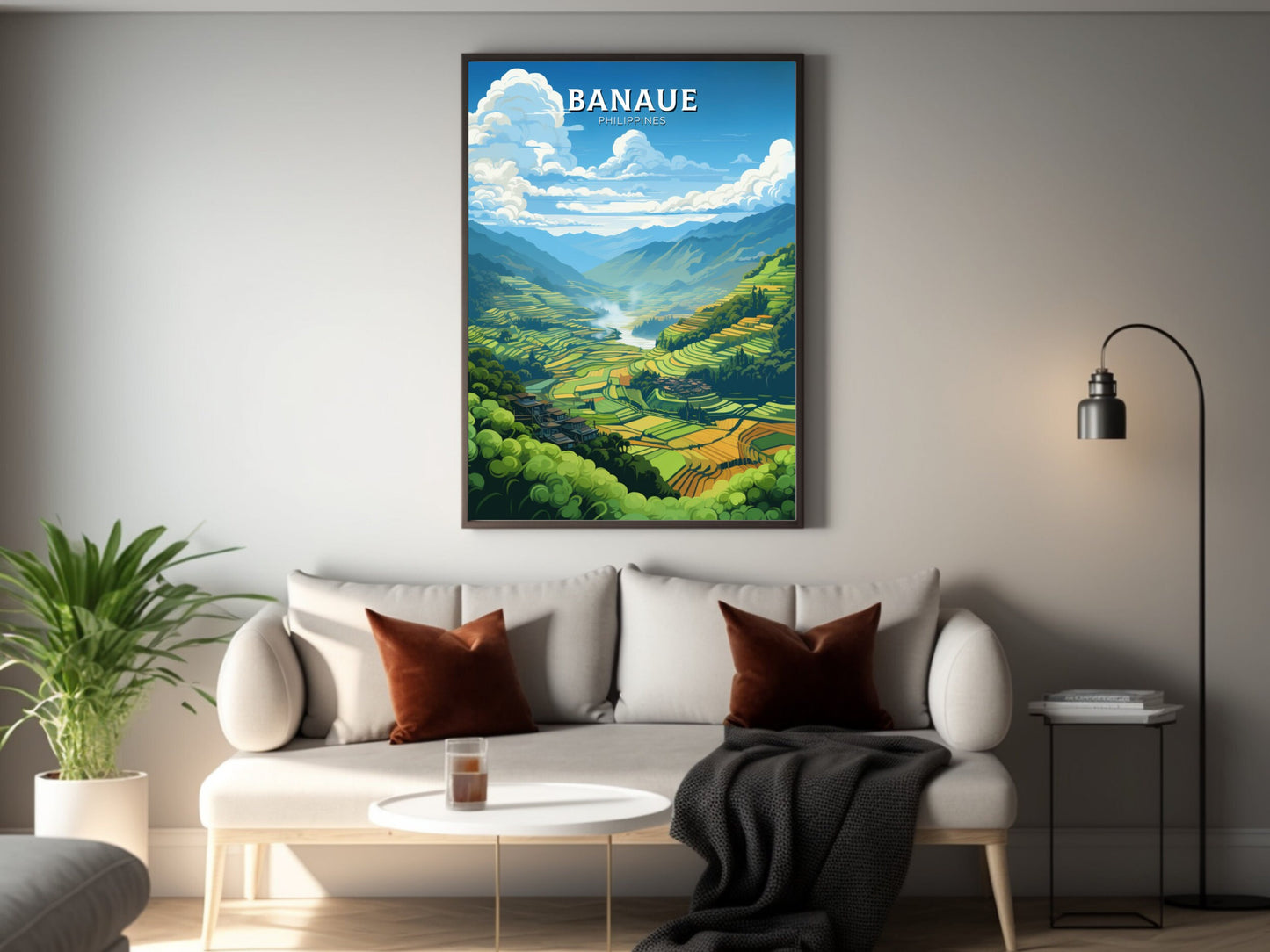 Banaue Poster | Banaue Print | Philippines Poster | Banaue Travel Print | Banaue Rice Fields Travel Poster | Philippines Print | ID 879