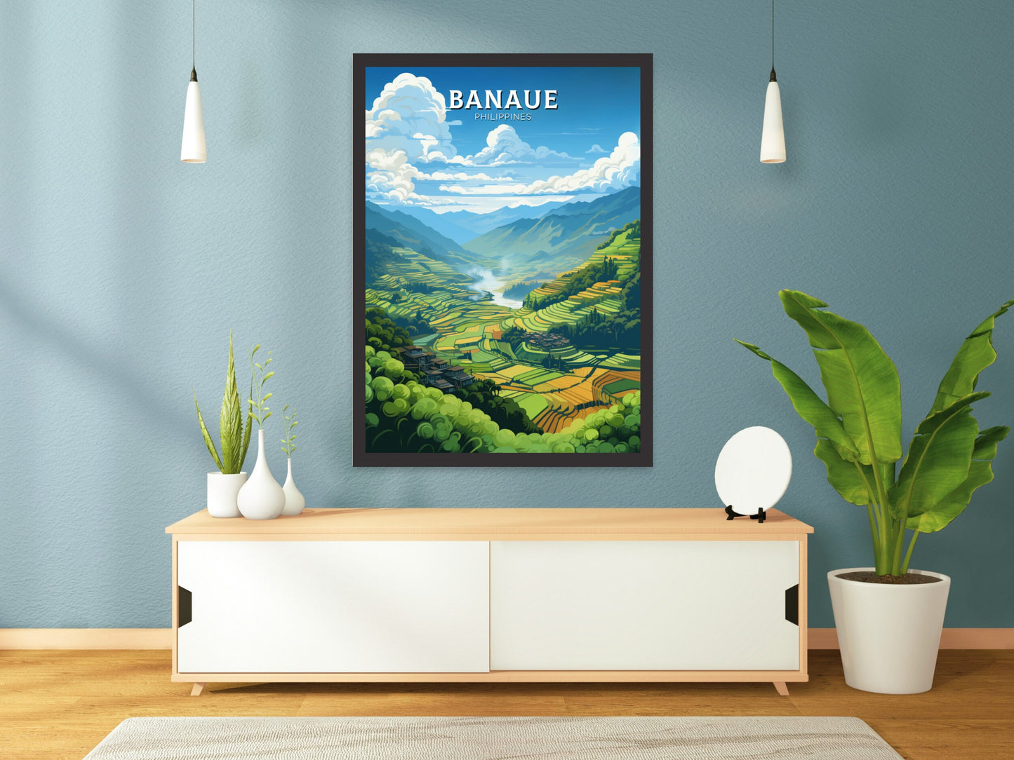 Banaue Poster | Banaue Print | Philippines Poster | Banaue Travel Print | Banaue Rice Fields Travel Poster | Philippines Print | ID 879