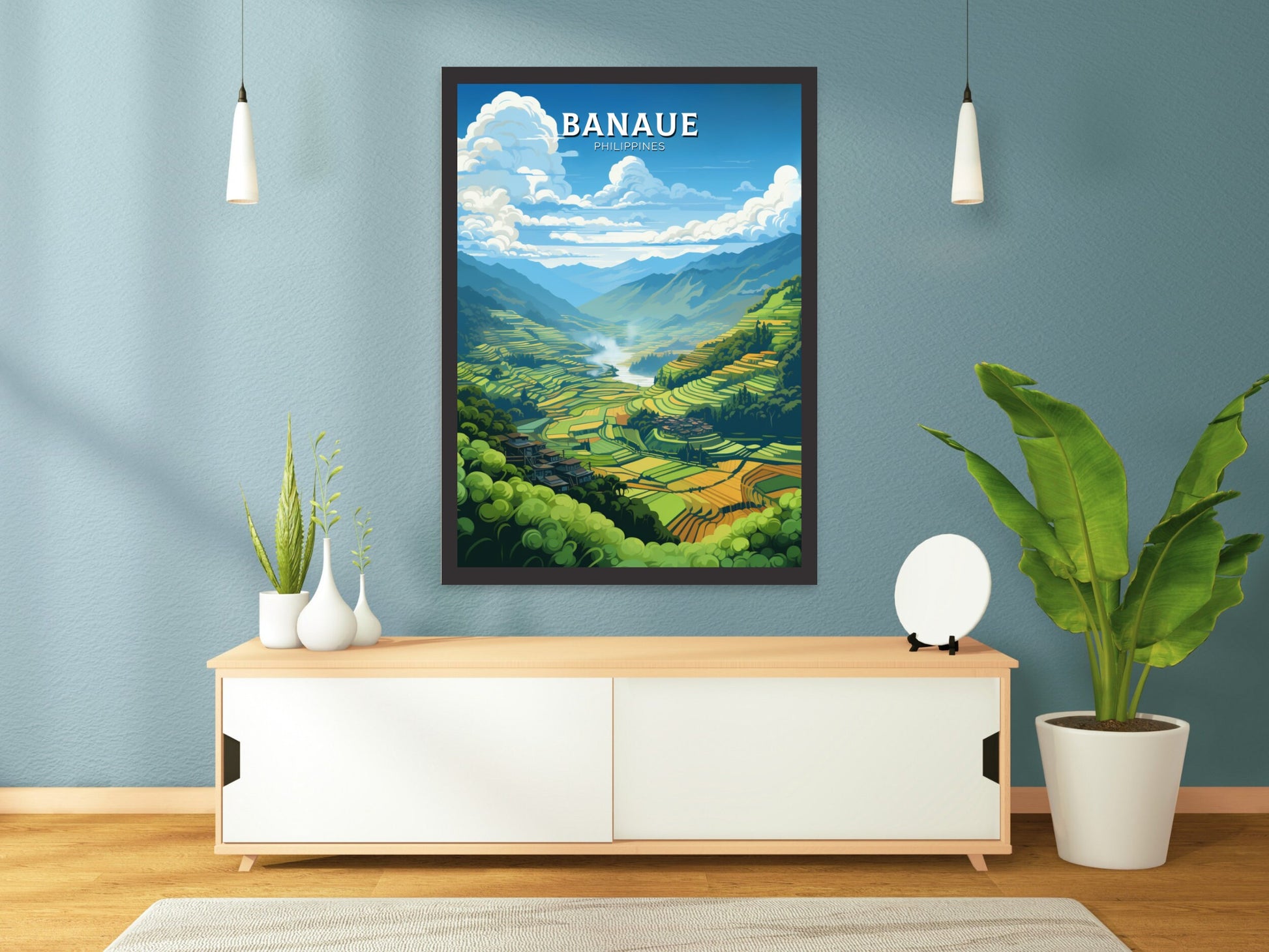 Banaue Poster | Banaue Print | Philippines Poster | Banaue Travel Print | Banaue Rice Fields Travel Poster | Philippines Print | ID 879