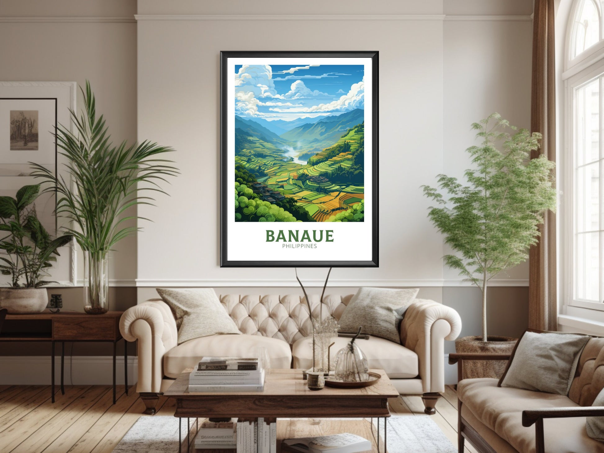 Banaue Poster | Banaue Print | Philippines Poster | Banaue Travel Print | Banaue Rice Fields Travel Poster | Philippines Print | ID 883