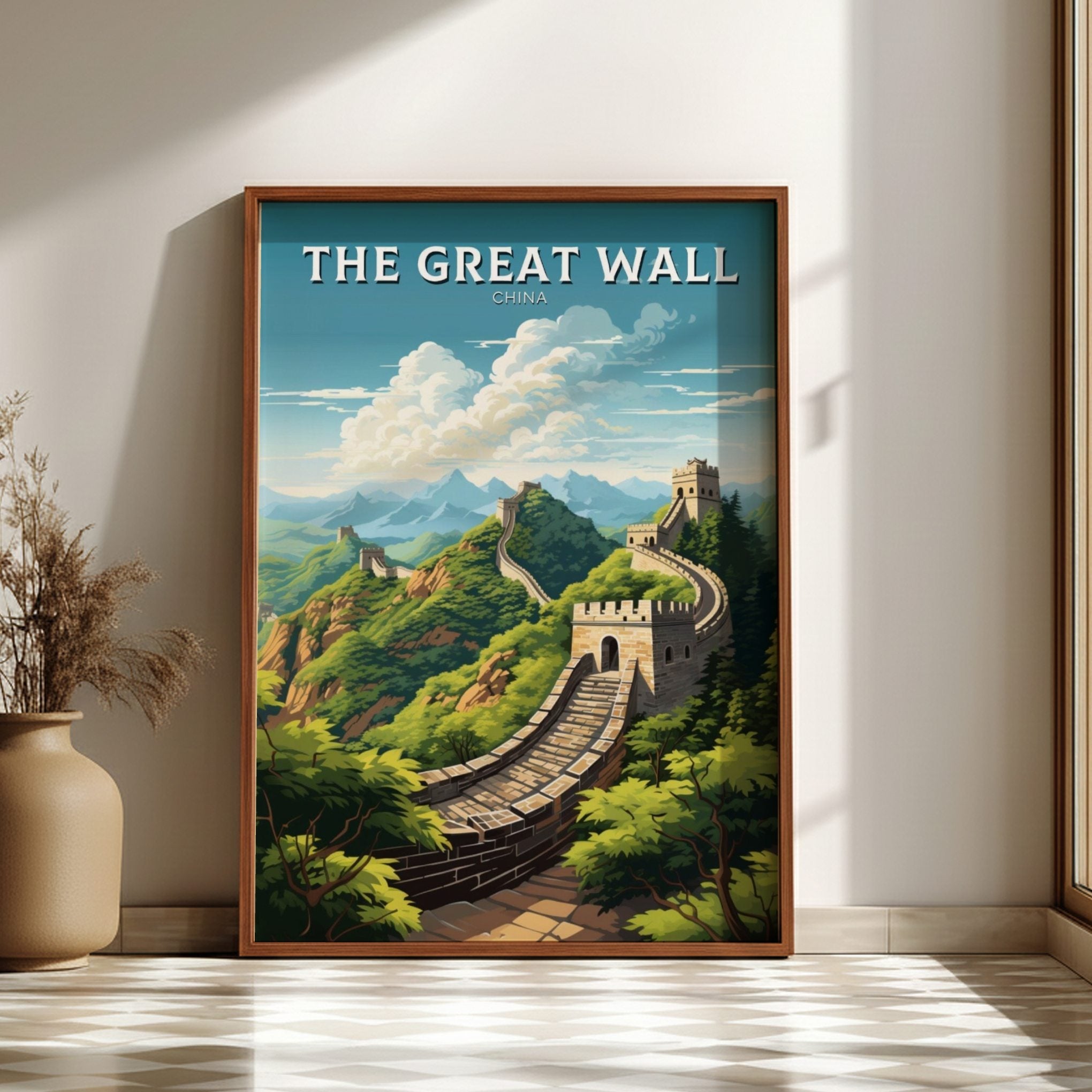 Asian GREAT WALL POSTER - CHINA TRAVEL ARTWORK