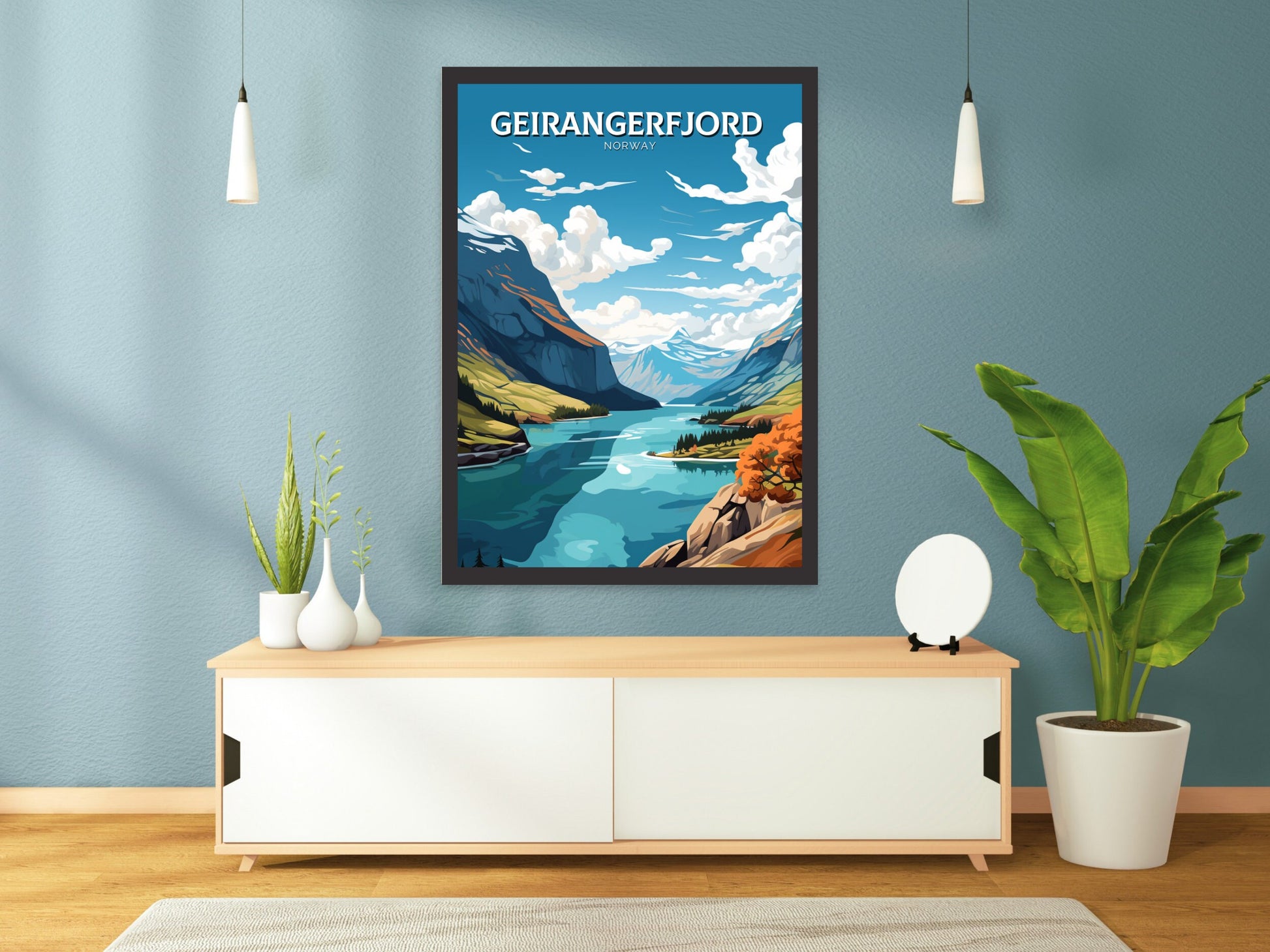 The Geirangerfjord Print | The Geirangerfjord Poster | Norway Wall Art | Norway Print | The Geirangerfjord Art | Norway Wall Art | ID 890