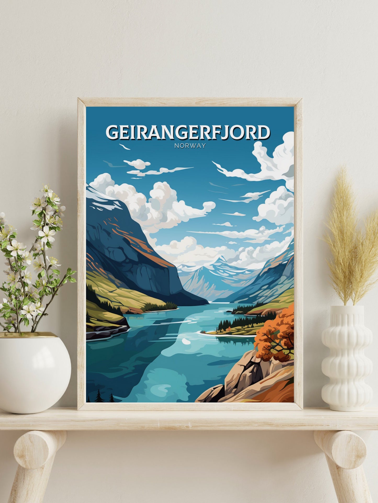 The Geirangerfjord Print | The Geirangerfjord Poster | Norway Wall Art | Norway Print | The Geirangerfjord Art | Norway Wall Art | ID 890