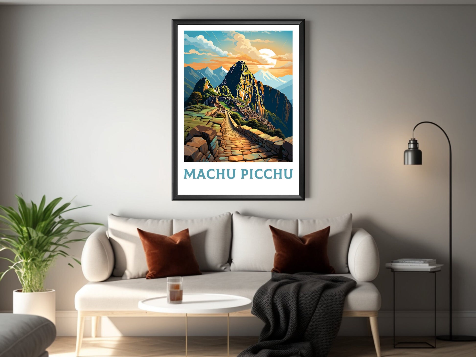 Machu Picchu Travel Print | Machu Picchu Wall Art | Travel Poster | Housewarming Gift | Peru Travel Print | ID 897