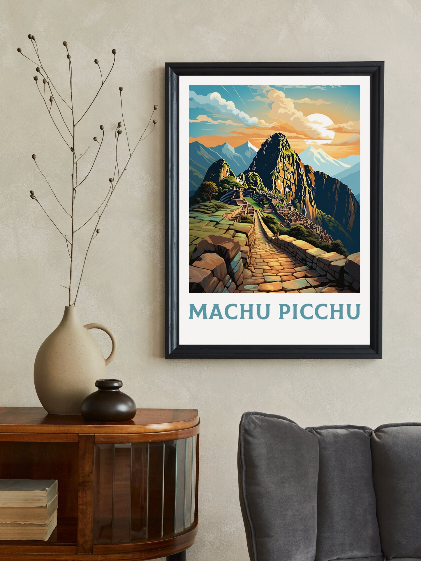 Machu Picchu Travel Print | Machu Picchu Wall Art | Travel Poster | Housewarming Gift | Peru Travel Print | ID 897