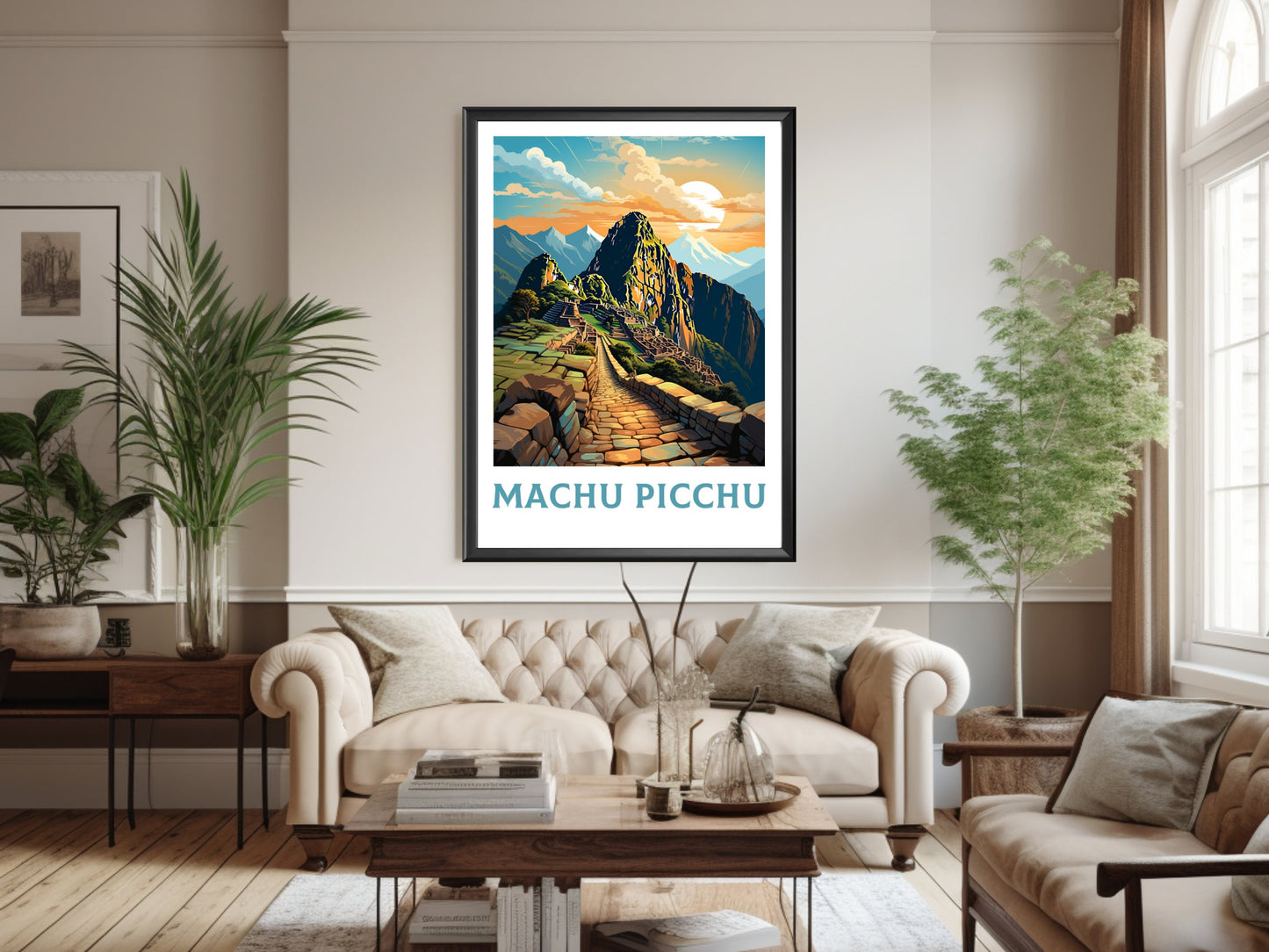 Machu Picchu Travel Print | Machu Picchu Wall Art | Travel Poster | Housewarming Gift | Peru Travel Print | ID 897