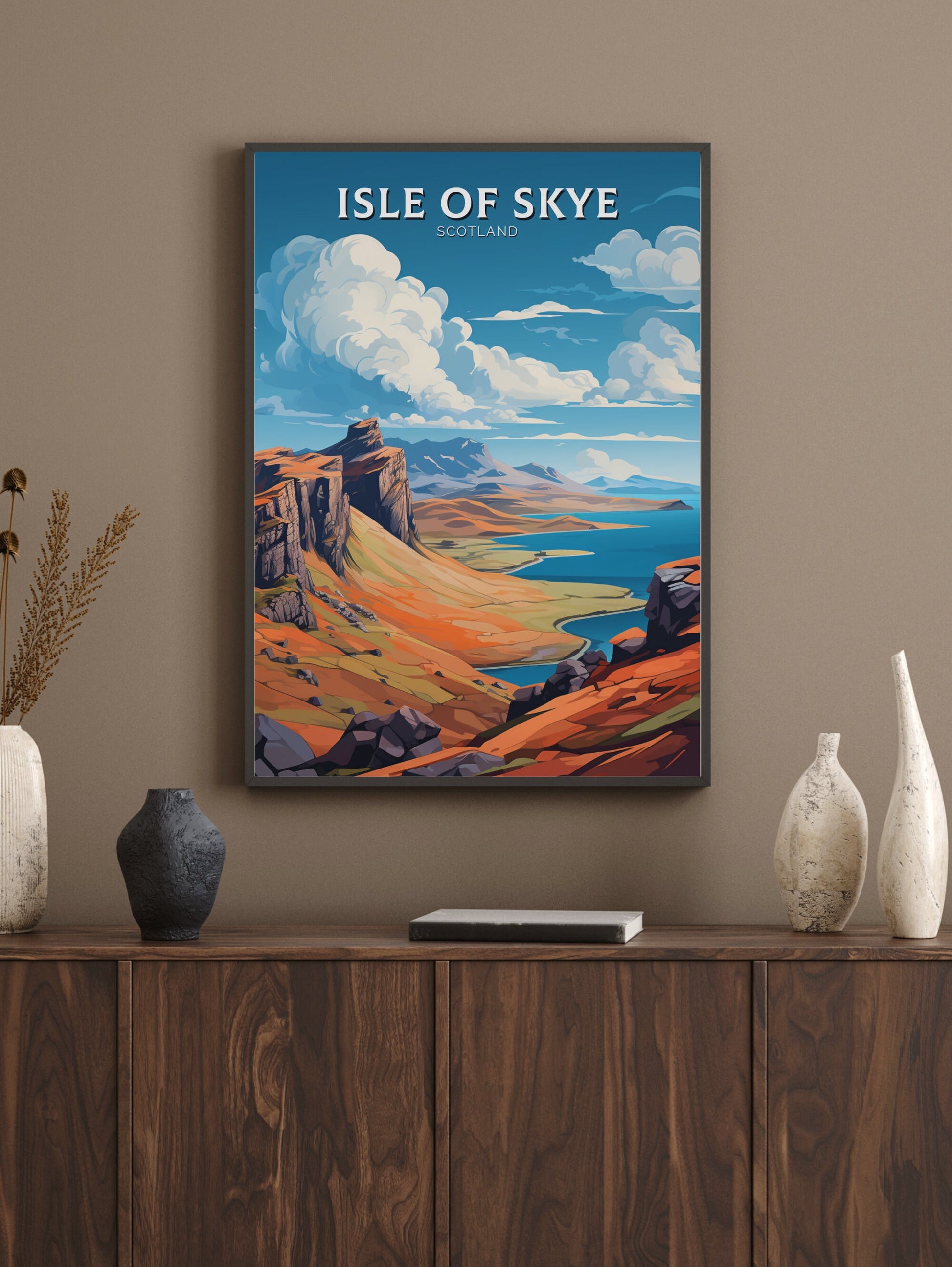 Isle of Skye Travel Print | Isle of Skye Poster | Isle of Skye Wall Art | Isle of Skye Art | Scotland Print | Scotland Poster | ID 898