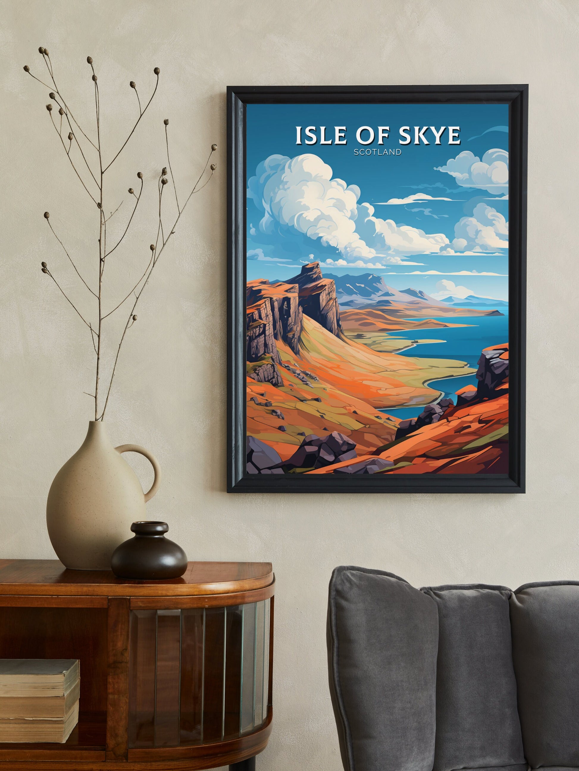 Isle of Skye Travel Print | Isle of Skye Poster | Isle of Skye Wall Art | Isle of Skye Art | Scotland Print | Scotland Poster | ID 898