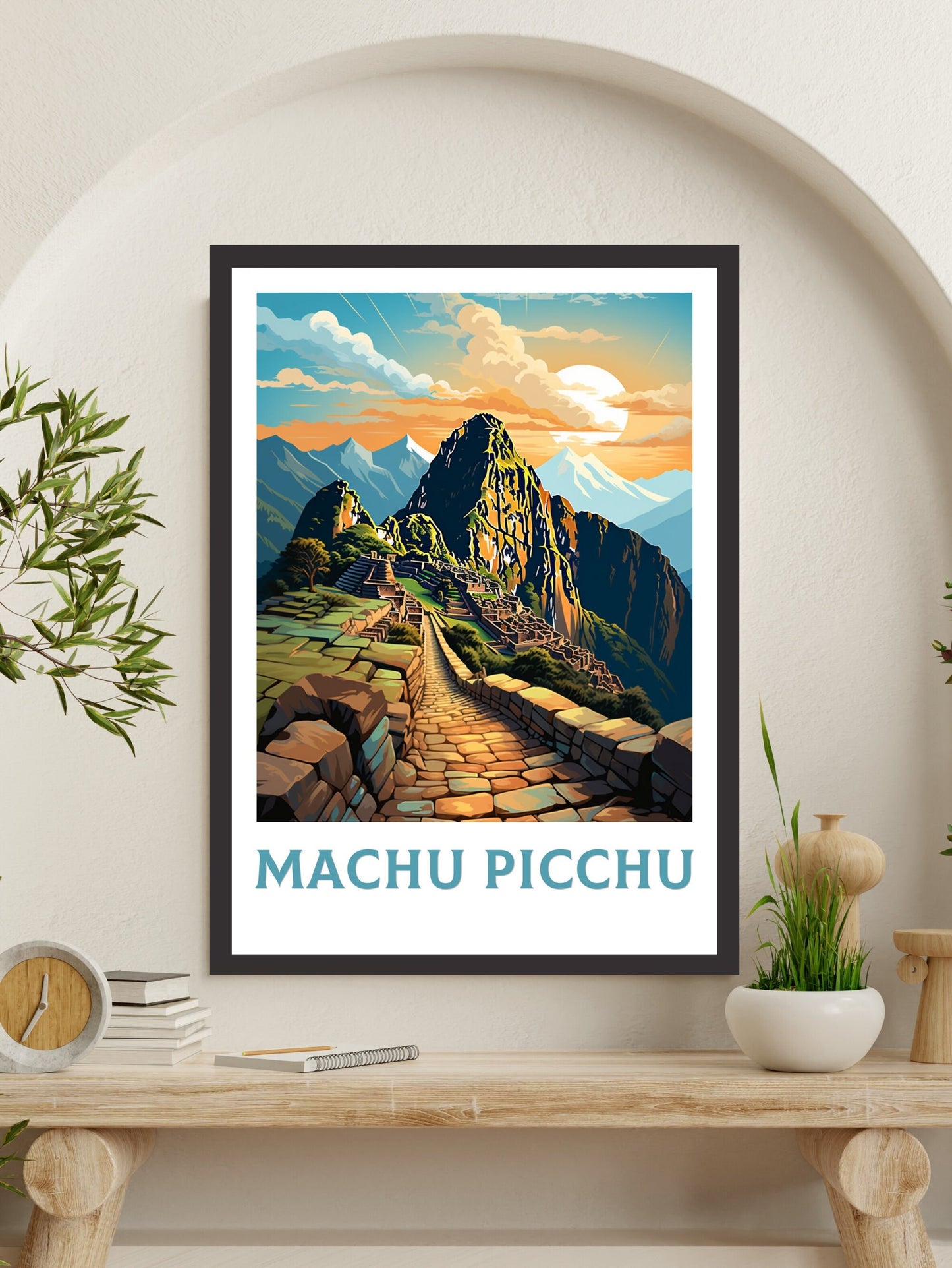 Machu Picchu Travel Print | Machu Picchu Wall Art | Travel Poster | Housewarming Gift | Peru Travel Print | ID 897