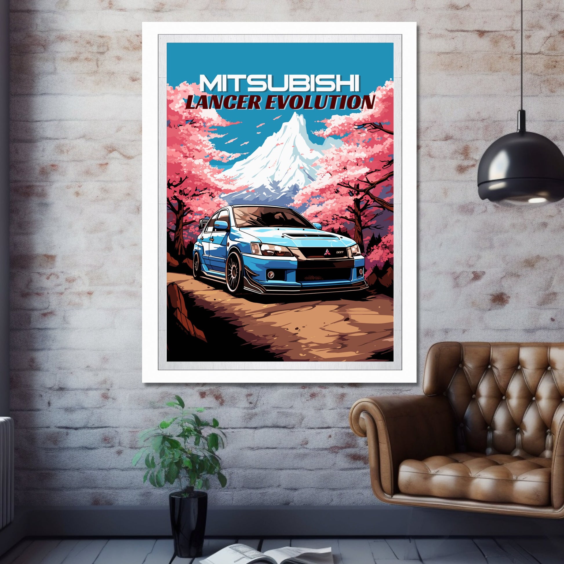 Mitsubishi Lancer Evolution Print, 1990s