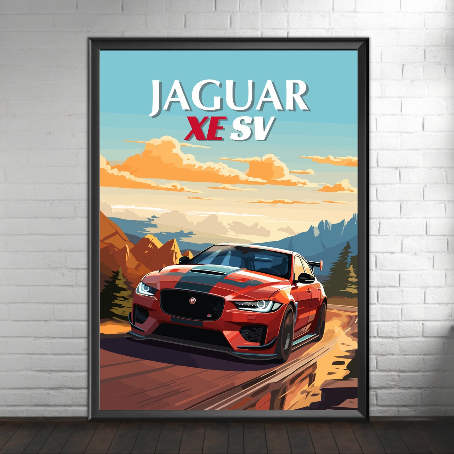 Jaguar XE SV Poster