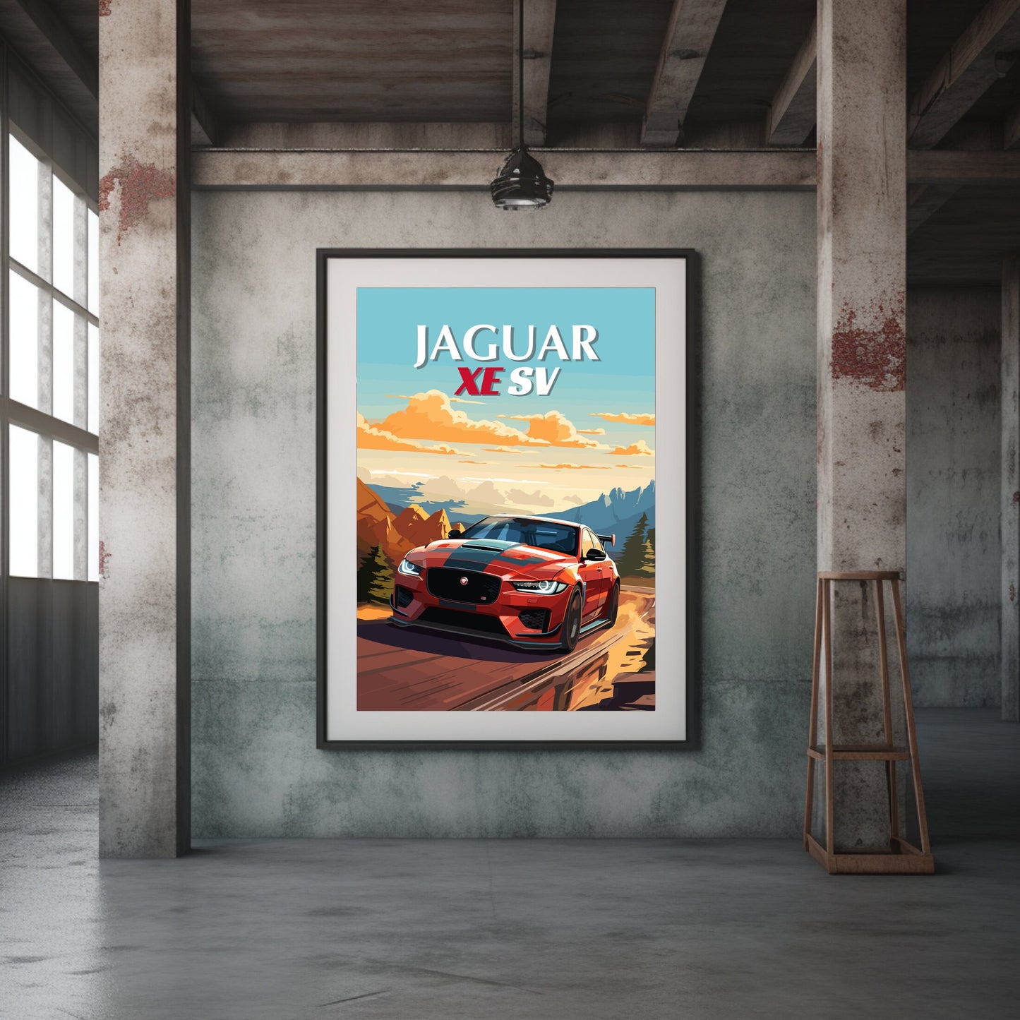 Jaguar XE SV Poster