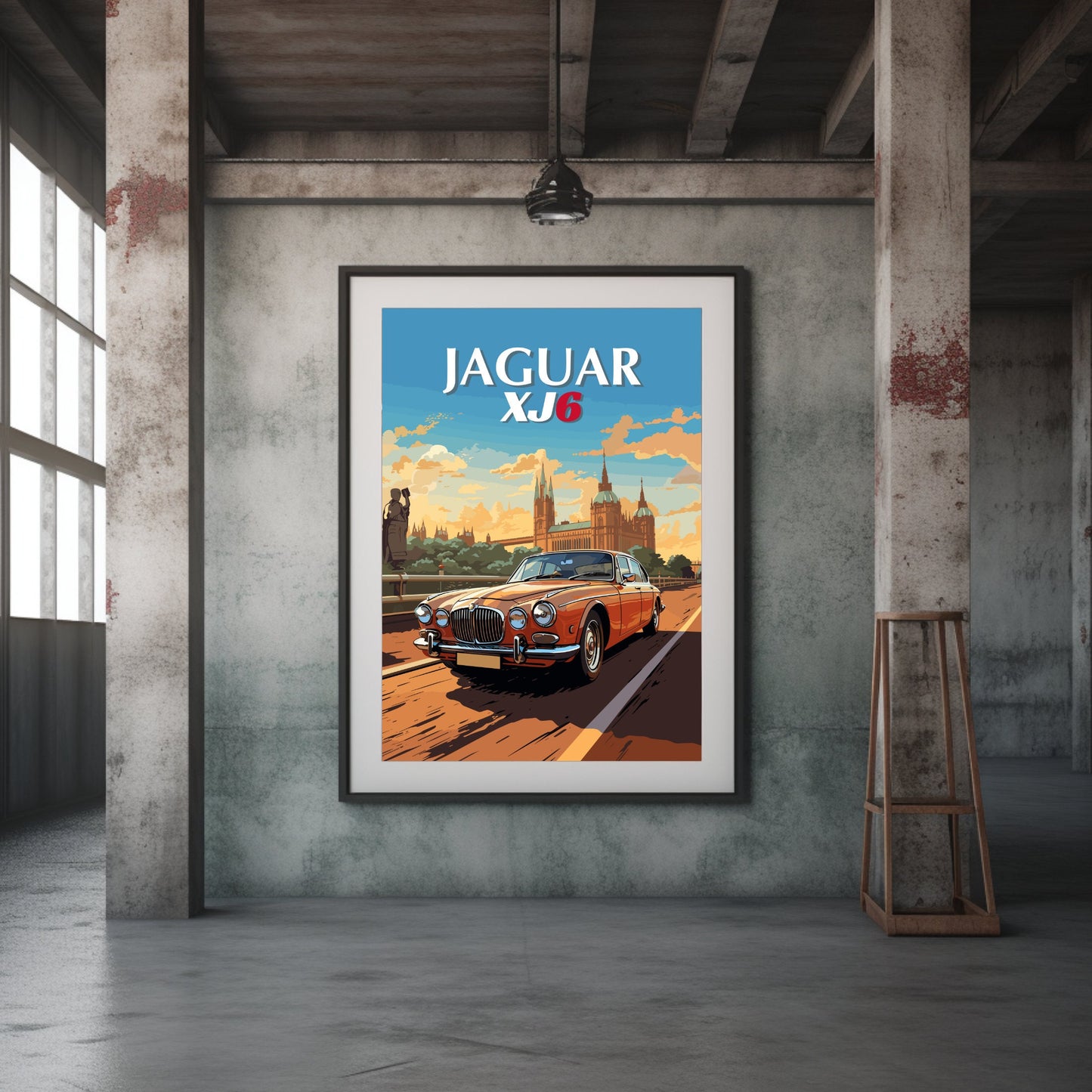 Jaguar XJ6 Poster