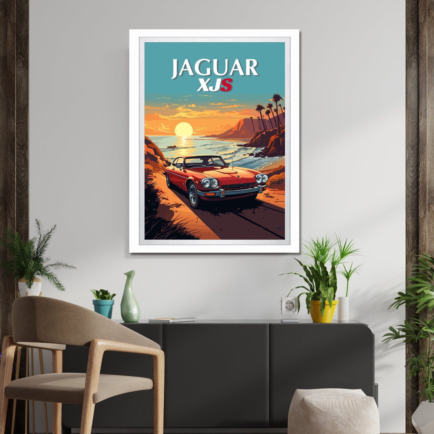 Jaguar XJS Print, Car Poster