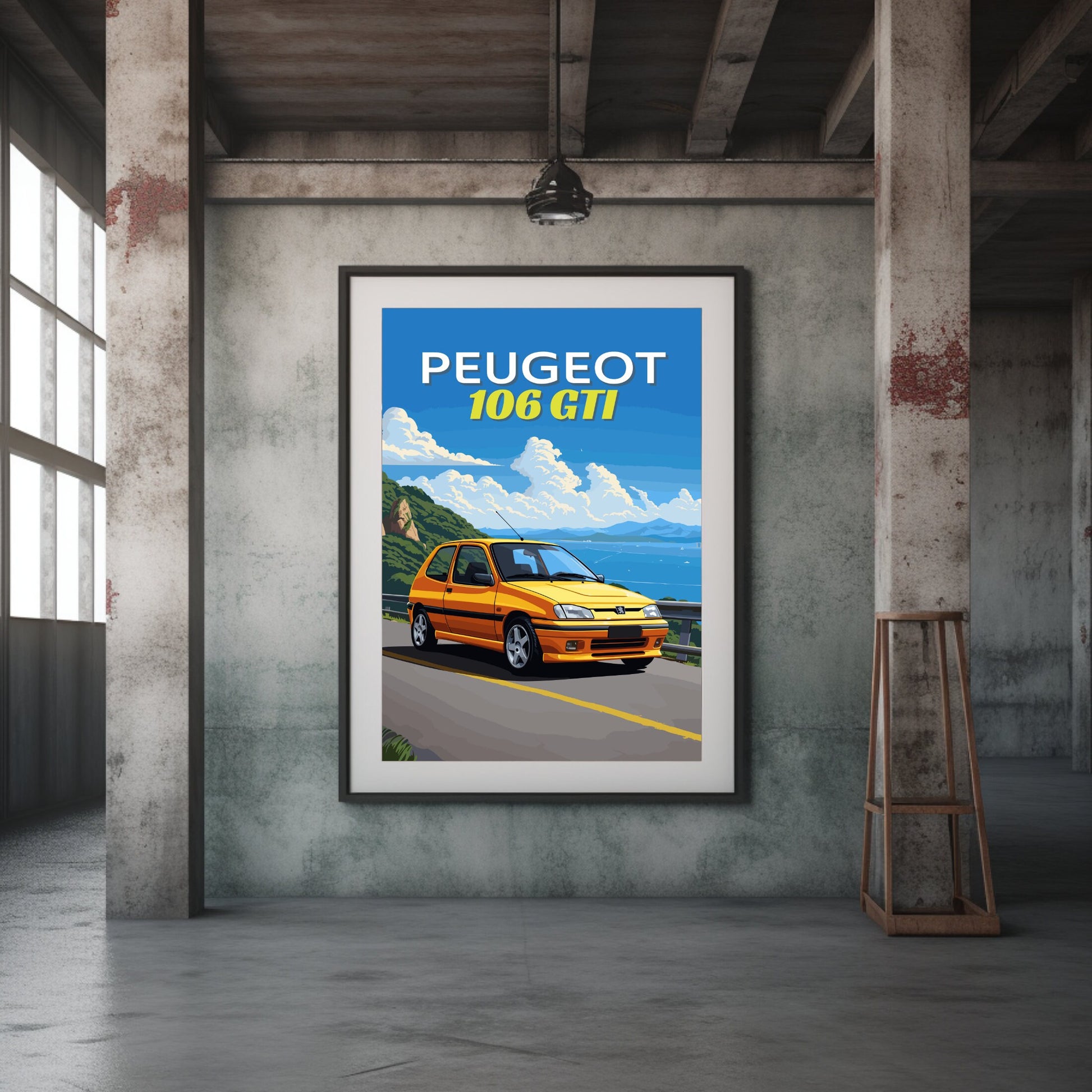 1990s Peugeot 106 GTI Print