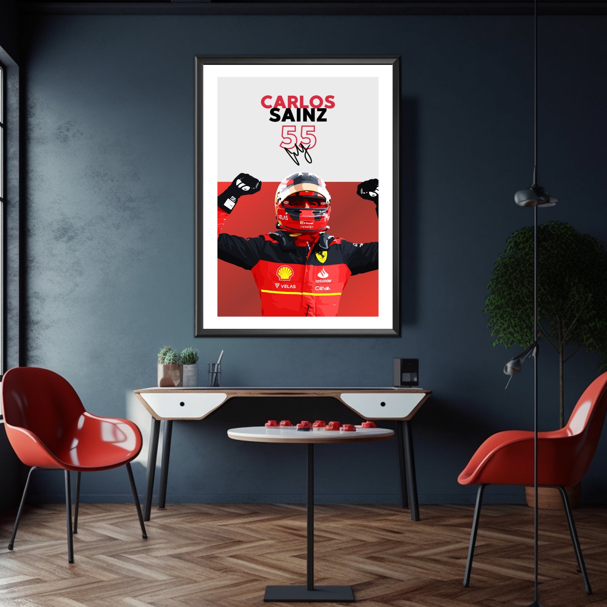 Carlos Sainz F1 Poster