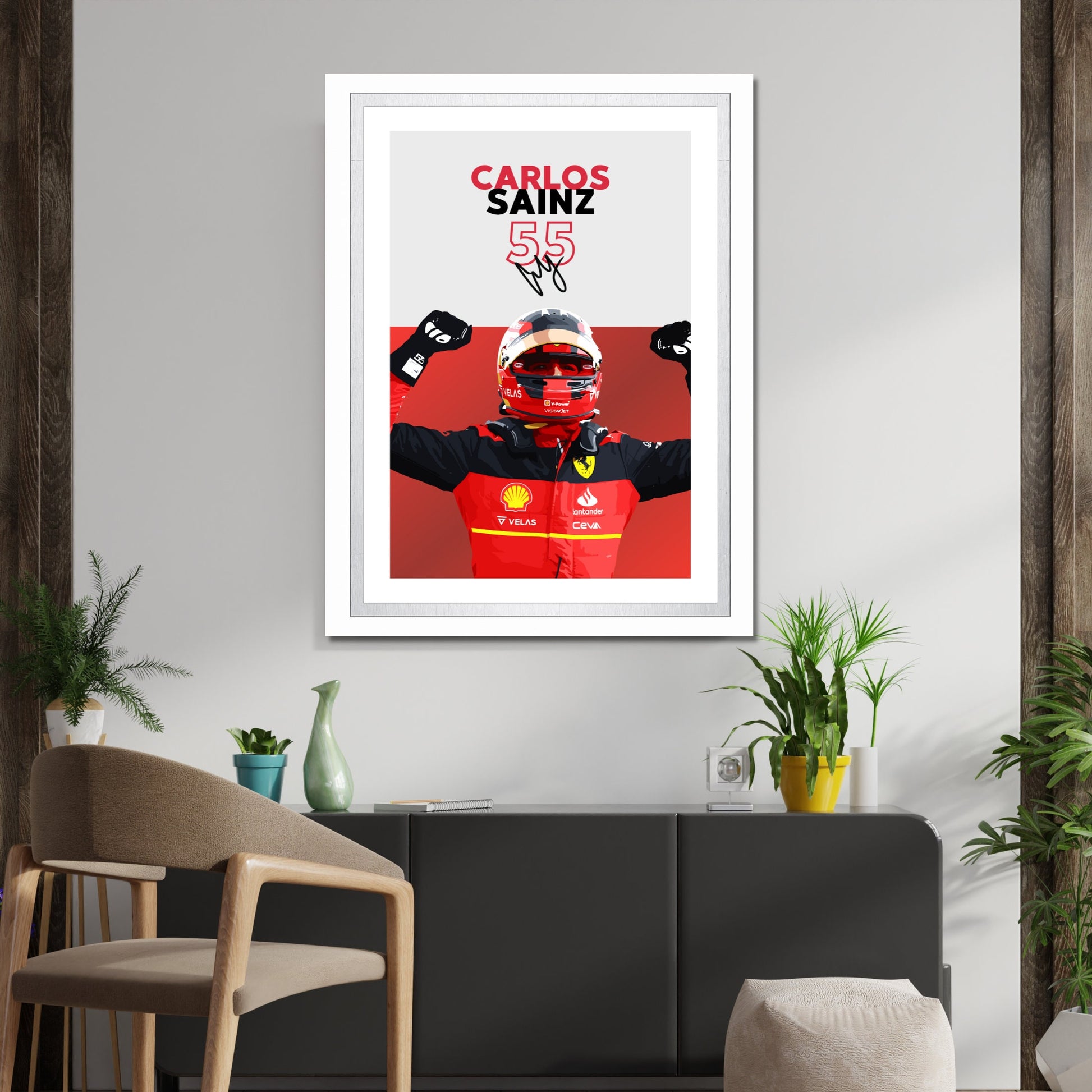 Carlos Sainz F1 Poster