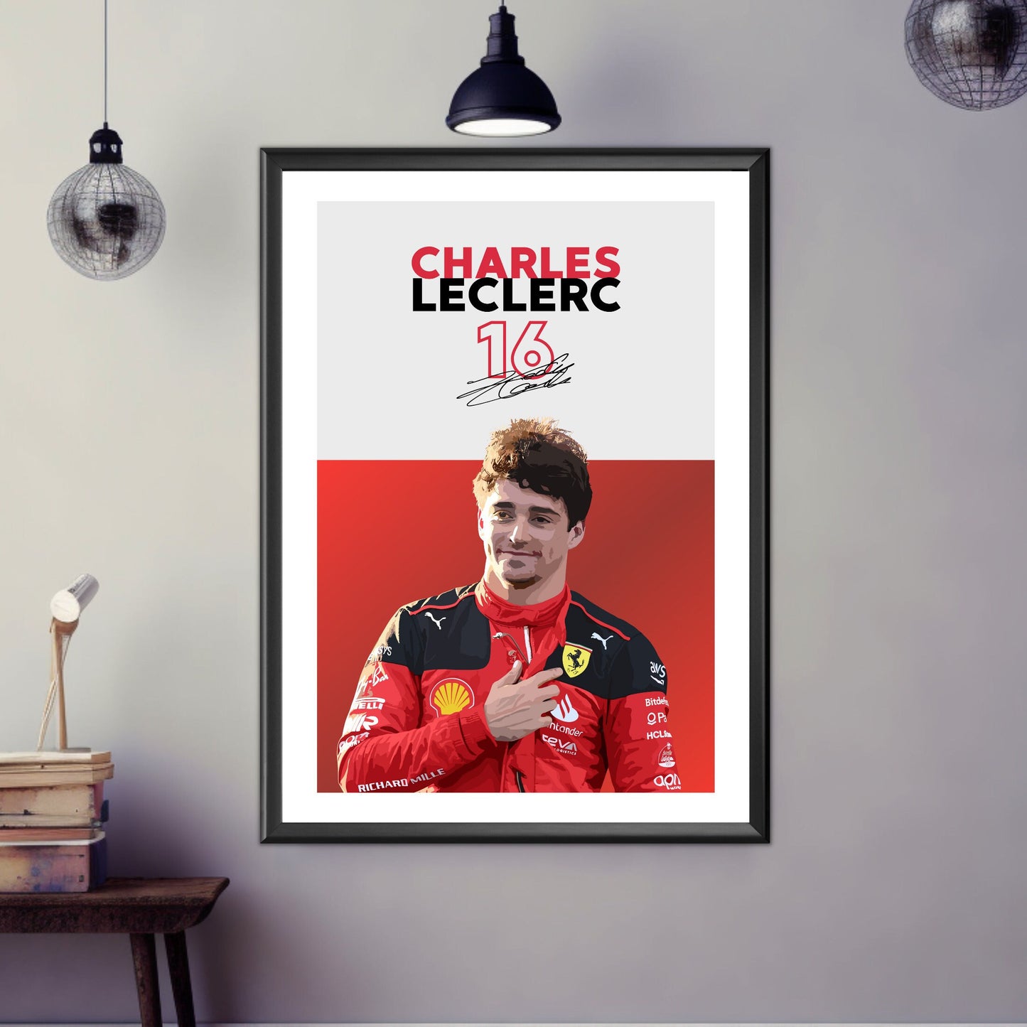 Charles Leclerc Poster, F1 Print