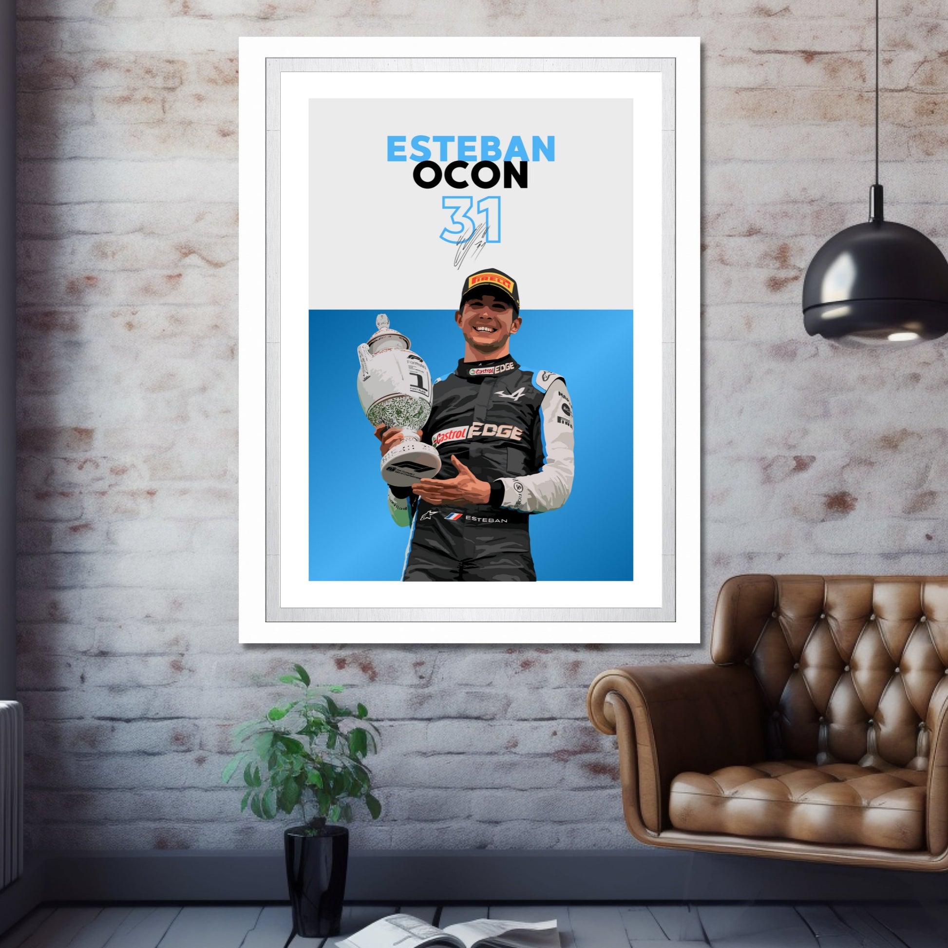 Esteban Ocon Poster, F1 Print