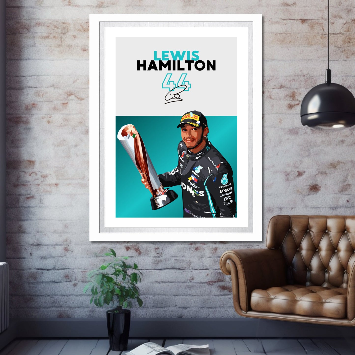 Lewis Hamilton Poster, F1 Print