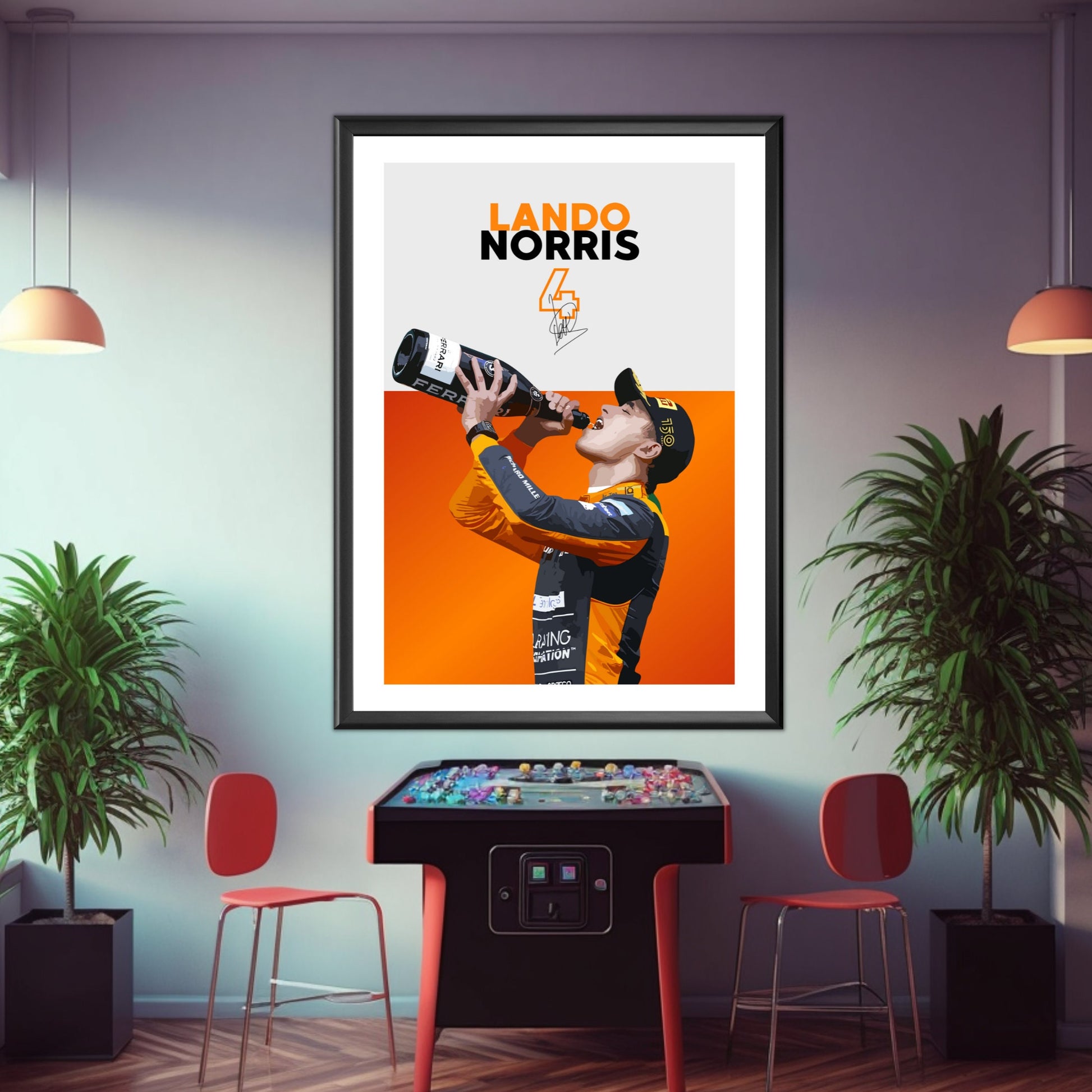 Lando Norris Poster, F1 Print