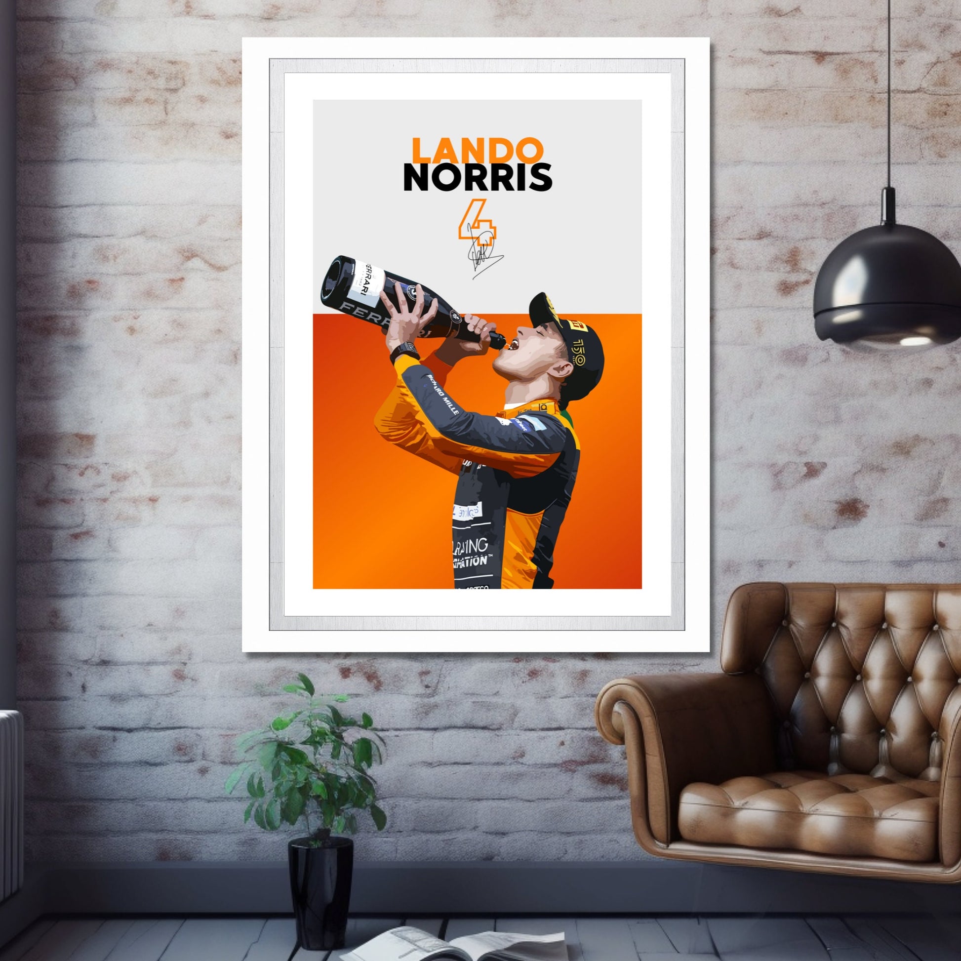 Lando Norris Poster, F1 Print