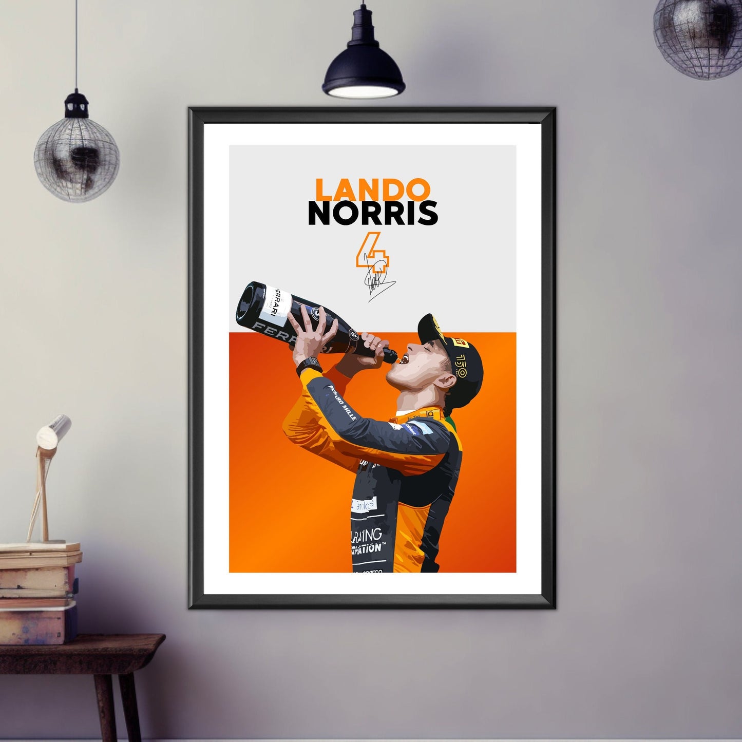 Lando Norris Poster, F1 Print