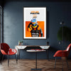 Oscar Piastri Print, F1 Poster, Oscar Piastri Poster, F1 Print, Car Art, Formula 1 Print, Formula 1 Poster, McLaren Racing, Car Print