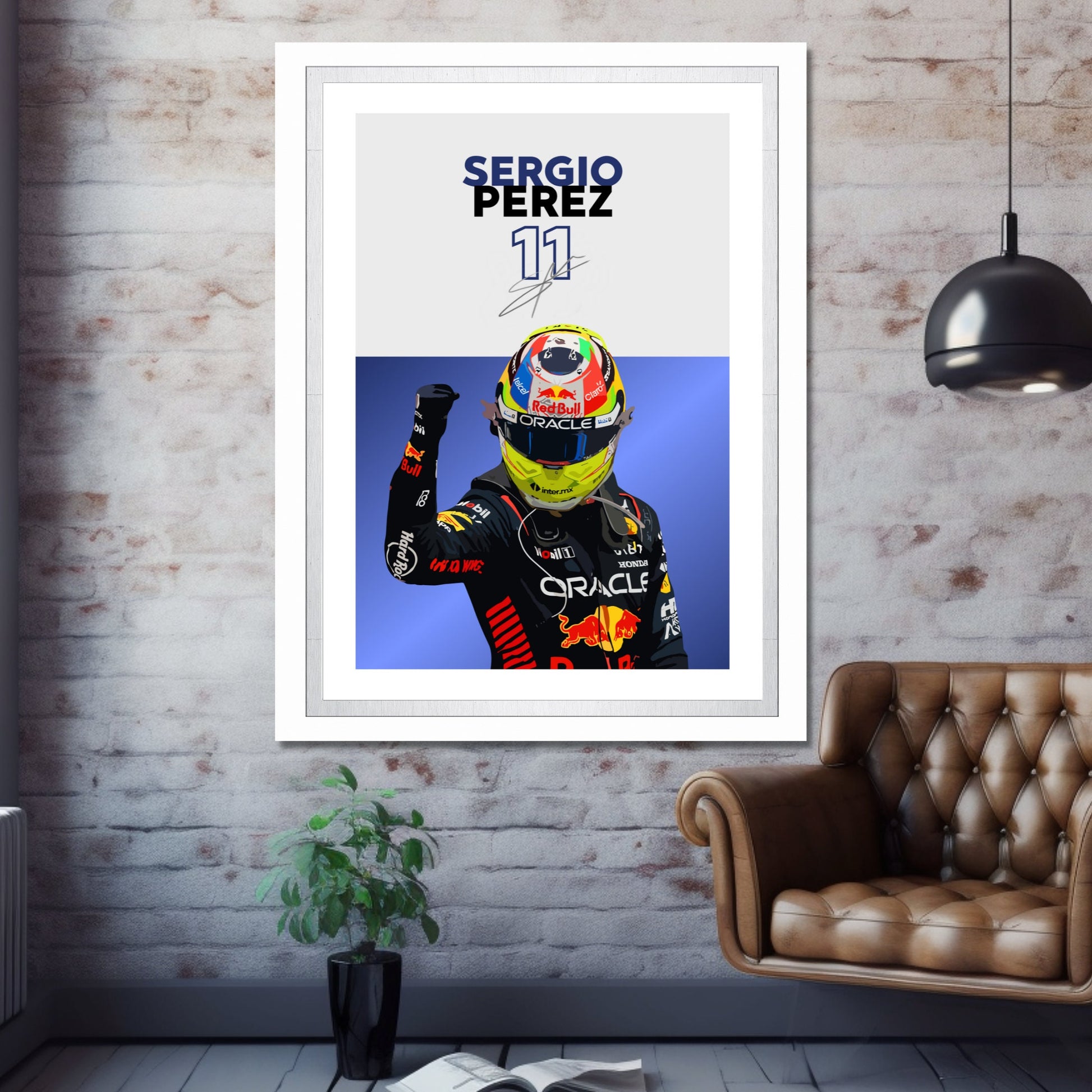 Sergio Perez Poster, F1 Print