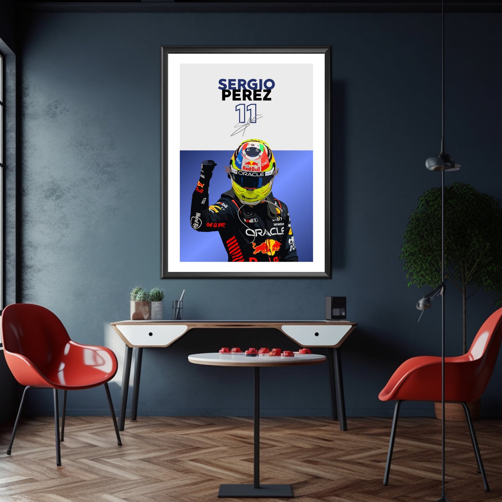 Sergio Perez Poster, F1 Print