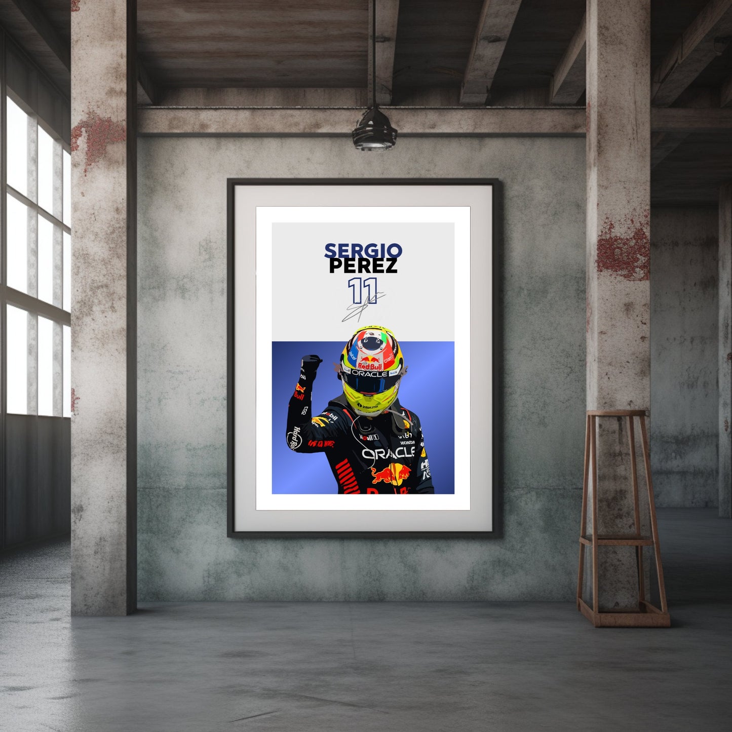 Sergio Perez Poster, F1 Print