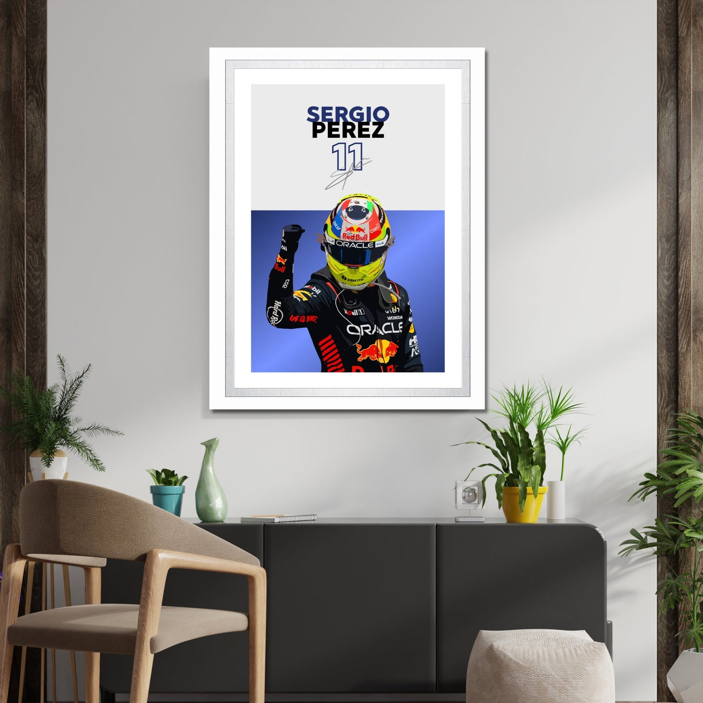 Sergio Perez Poster, F1 Print