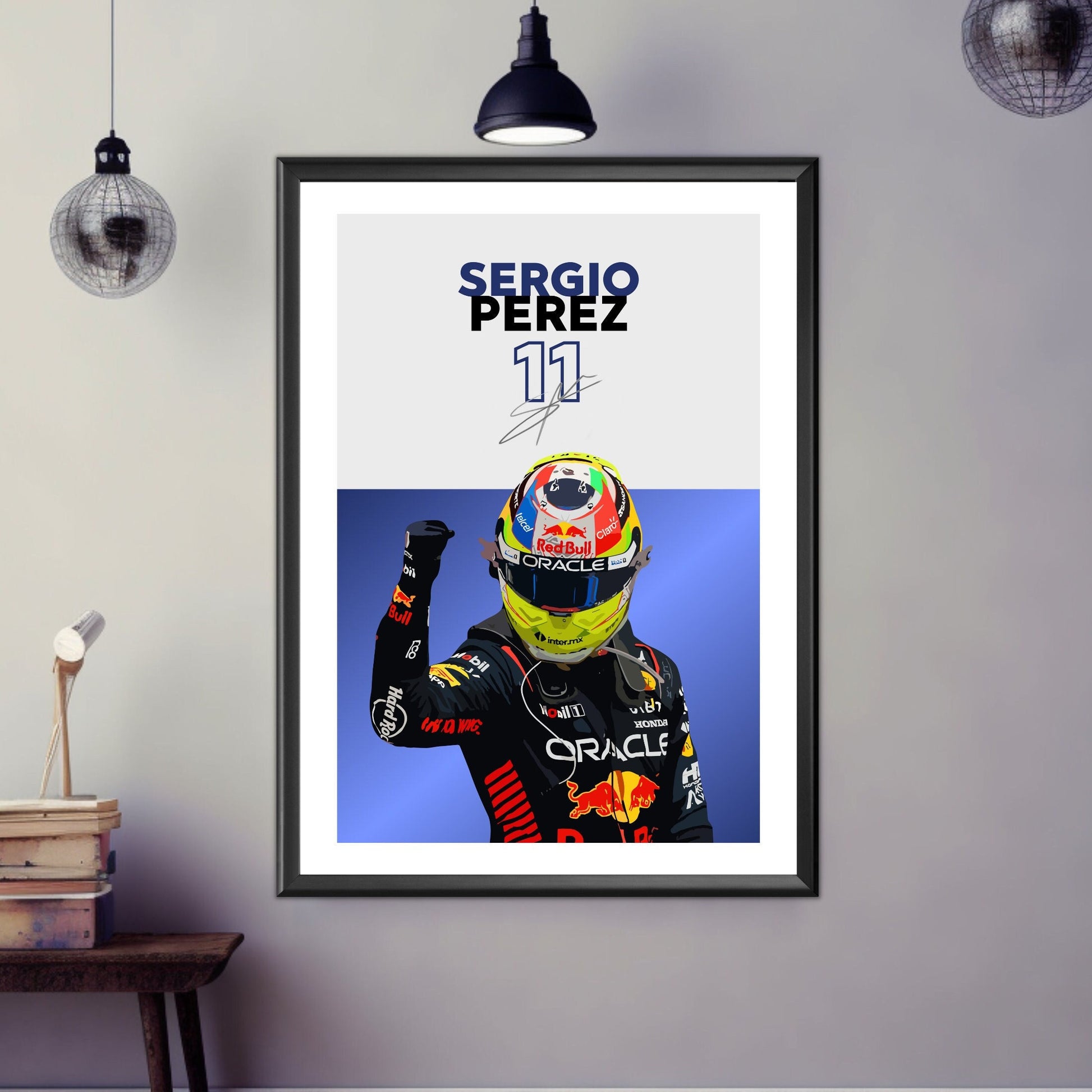 Sergio Perez Poster, F1 Print