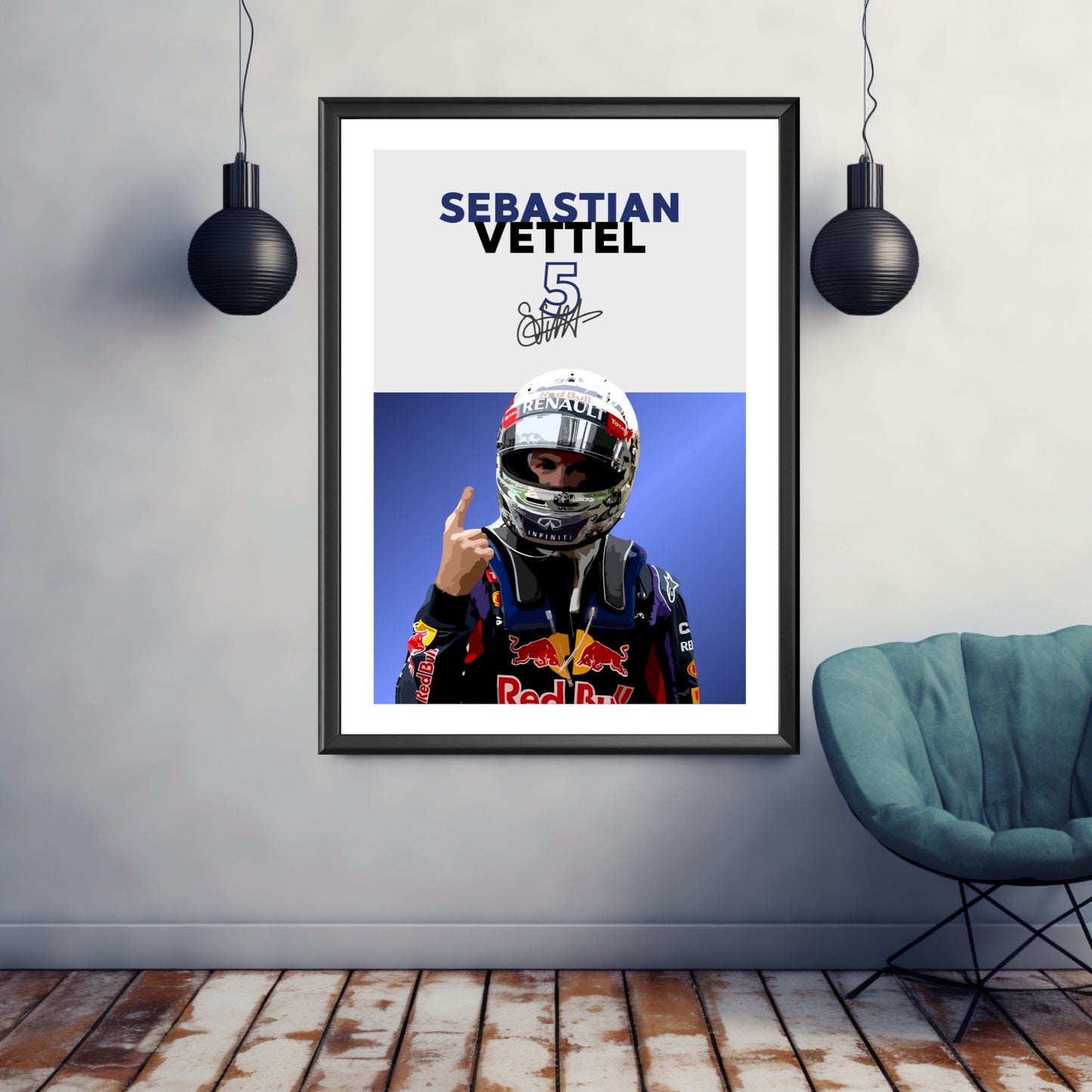 Sebastian Vettel Poster, F1