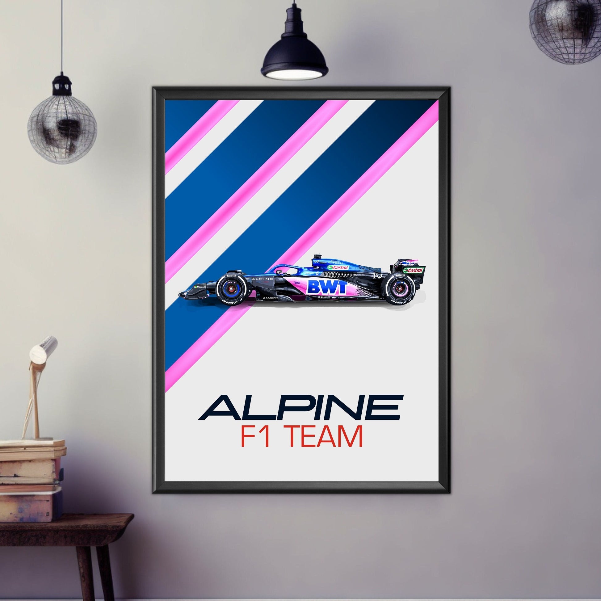 Alpine F1 Team Poster