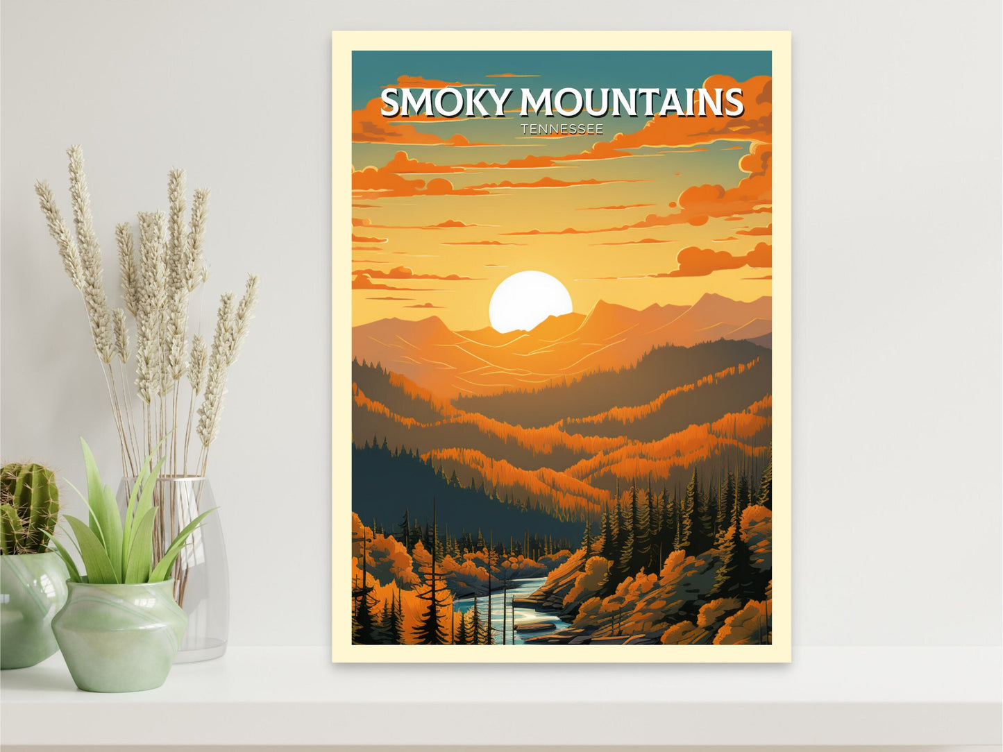 Great Smoky Mountains National Park Print | Great Smoky Mountains Poster | Smoky Mountains Poster | National Park Print | ID 926