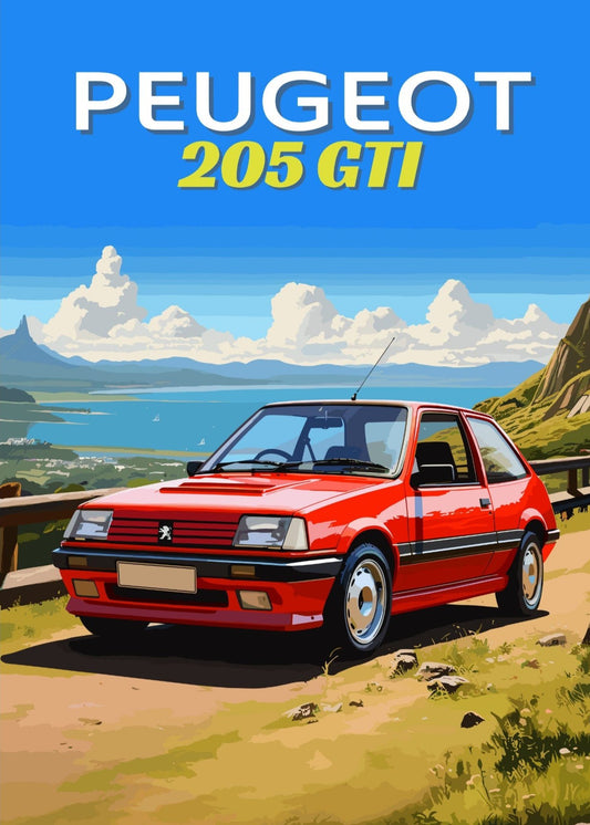 Peugeot 205 GTI Print - 1980s