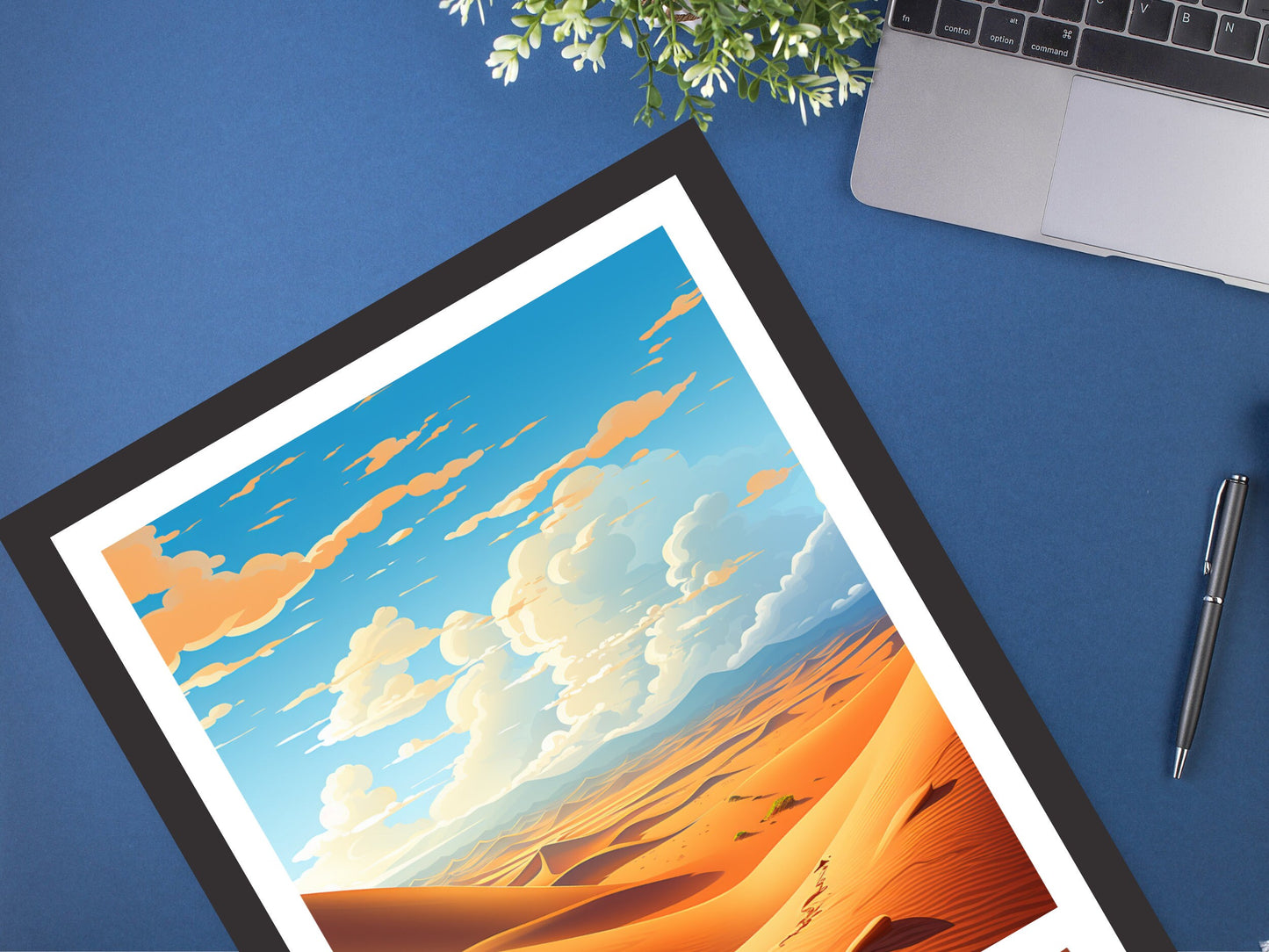 Sahara Desert Print | Sahara Desert Illustration | Sahara Desert Wall Art | Sahara Desert Poster | Egypt Poster | Desert Print | ID 932