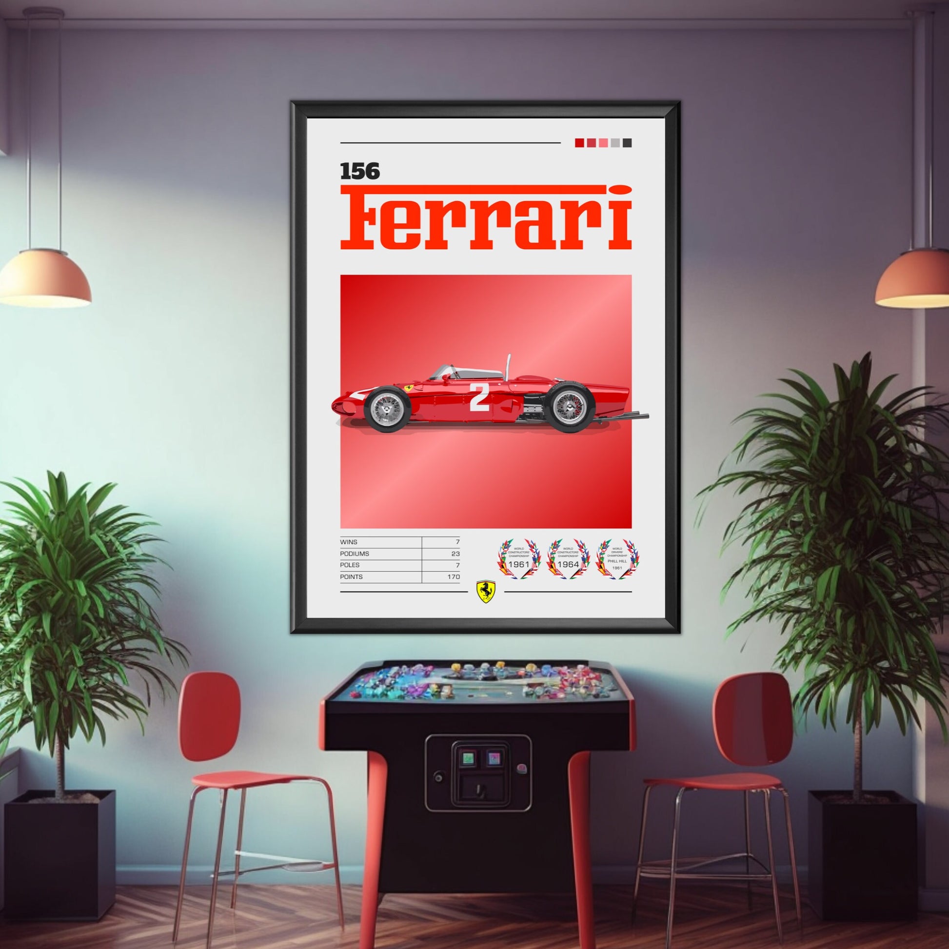 Ferrari 156 F1 Poster