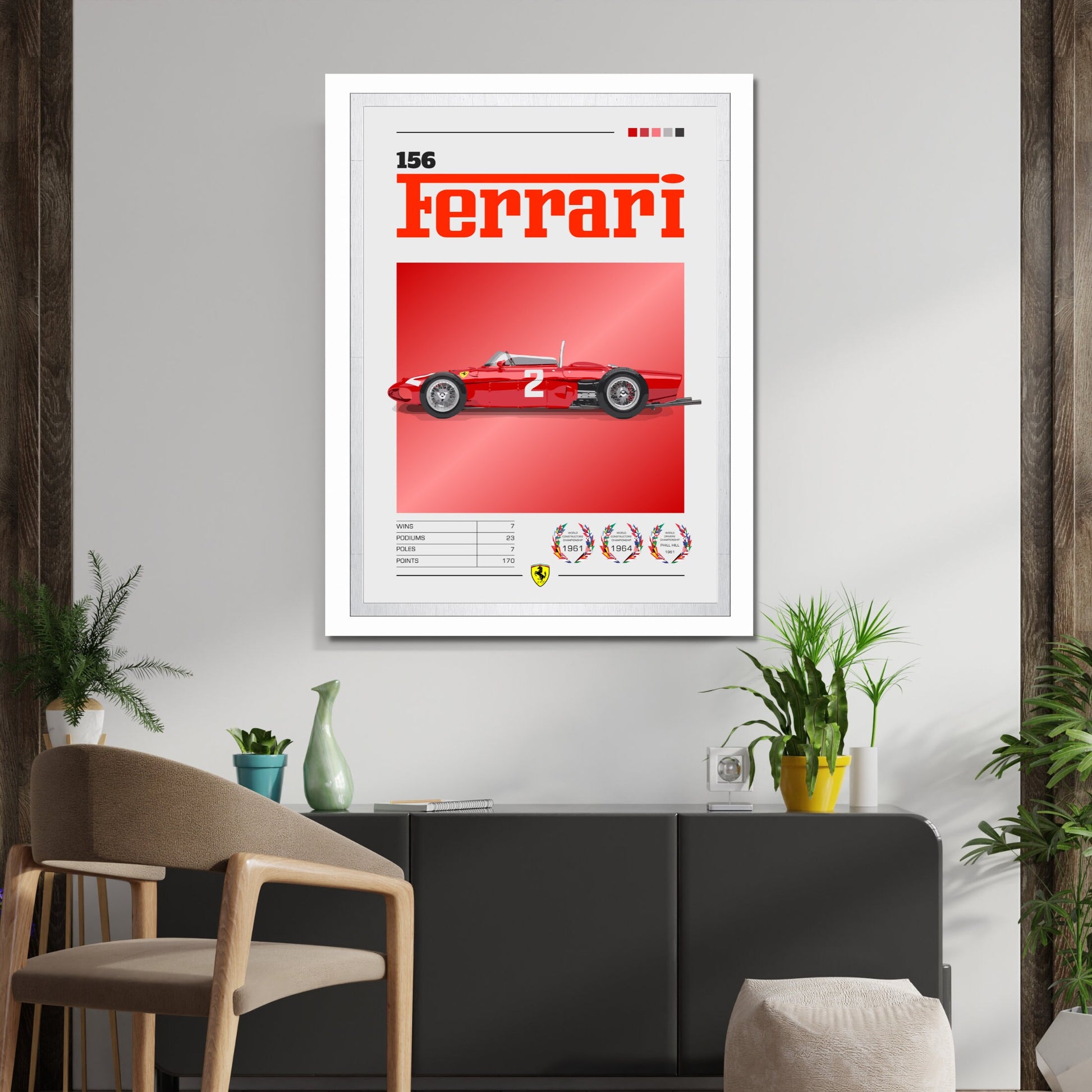 Ferrari 156 F1 Poster