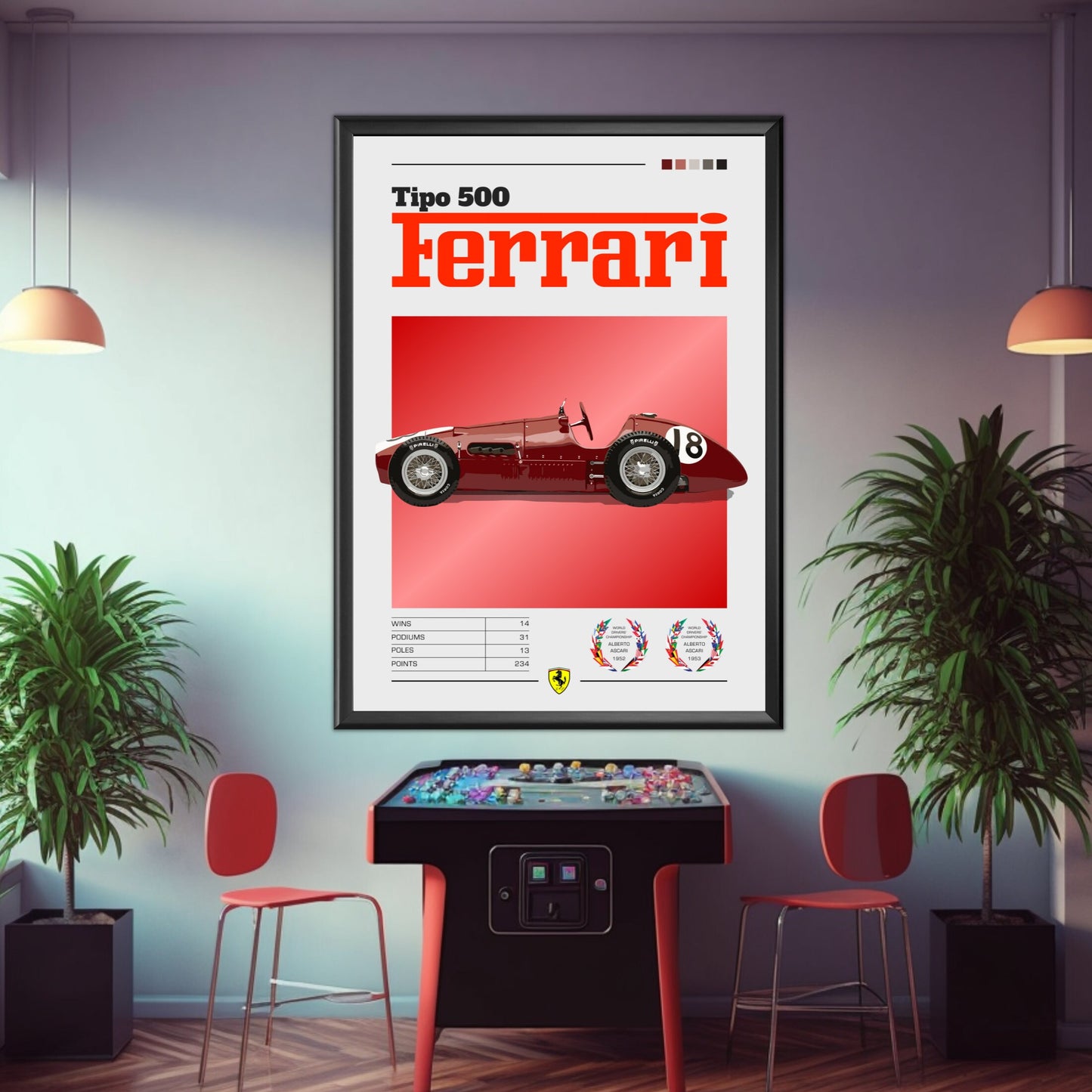 Ferrari Tipo 500 Poster