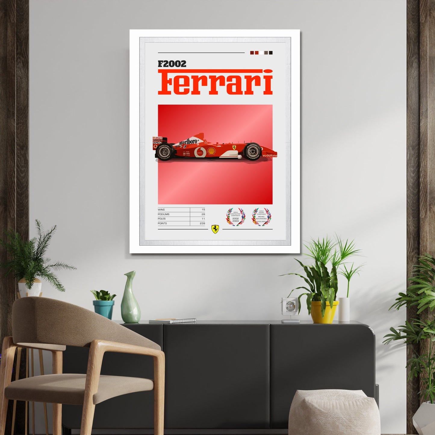 Ferrari F2002 Poster