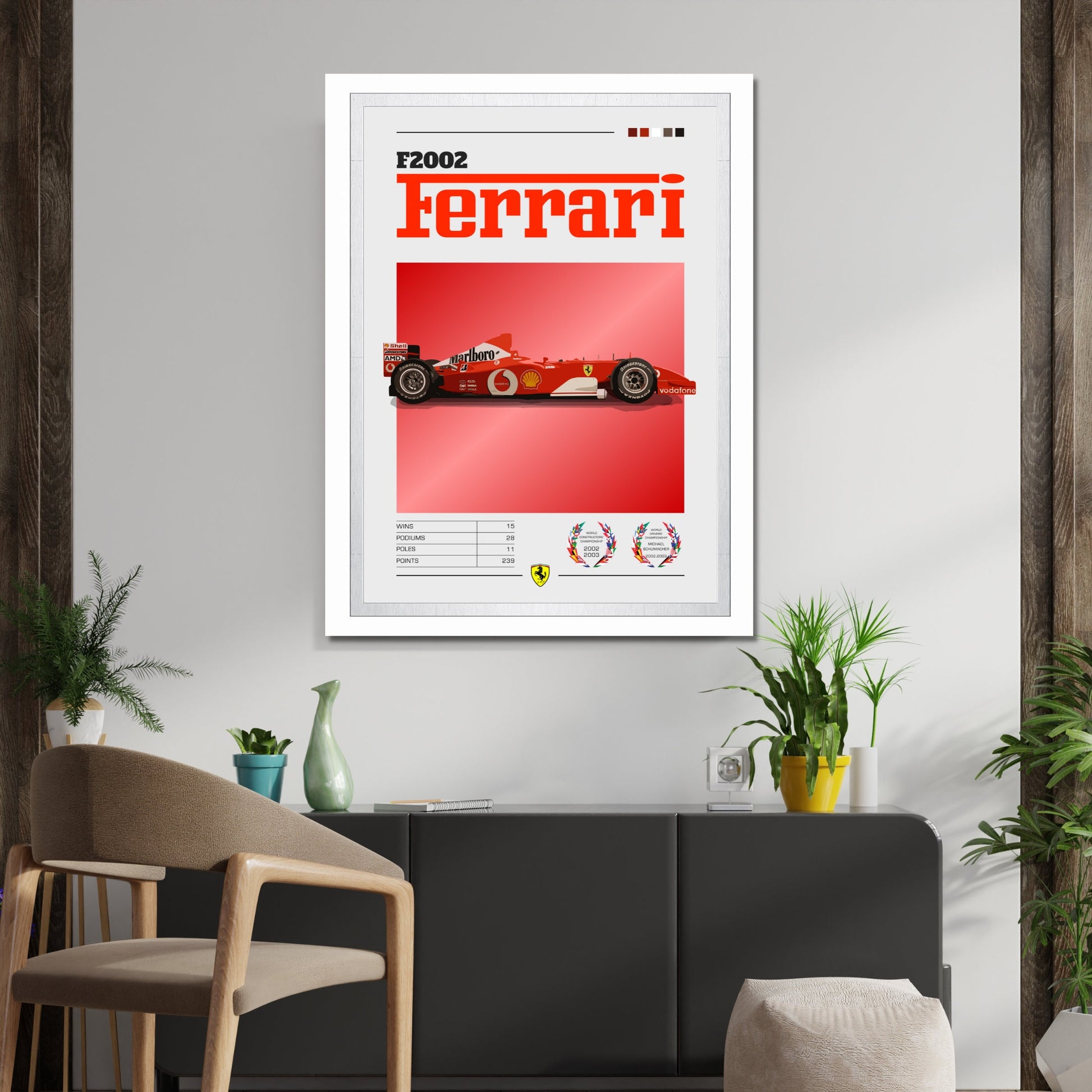 Ferrari F2002 Poster