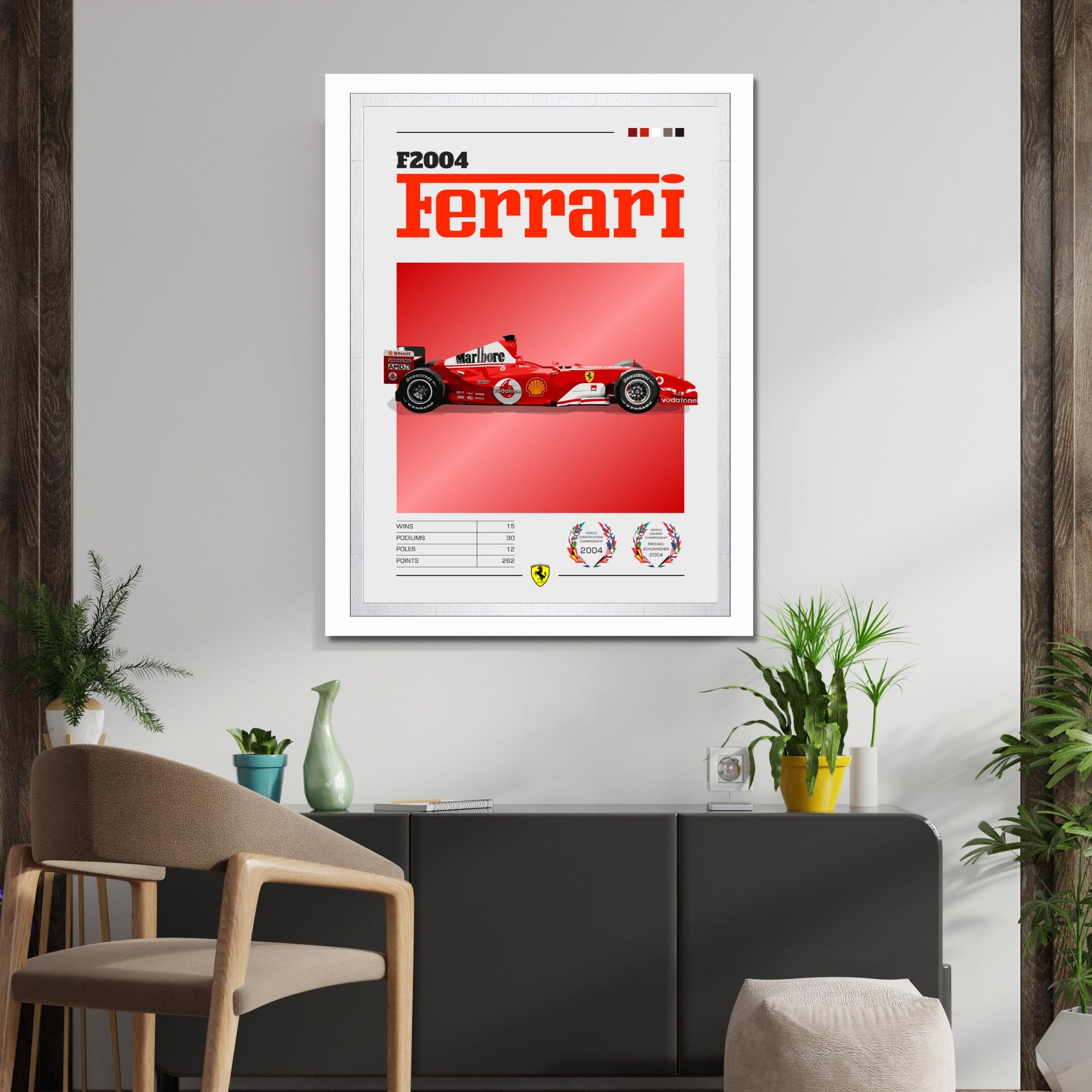 Ferrari F2004 Poster