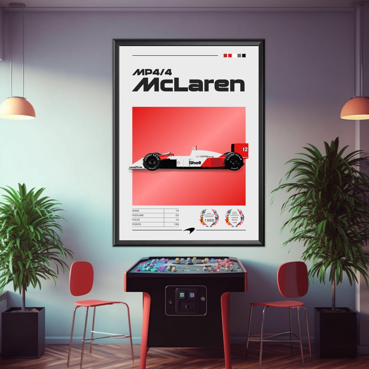 McLaren MP4/4 F1 Poster