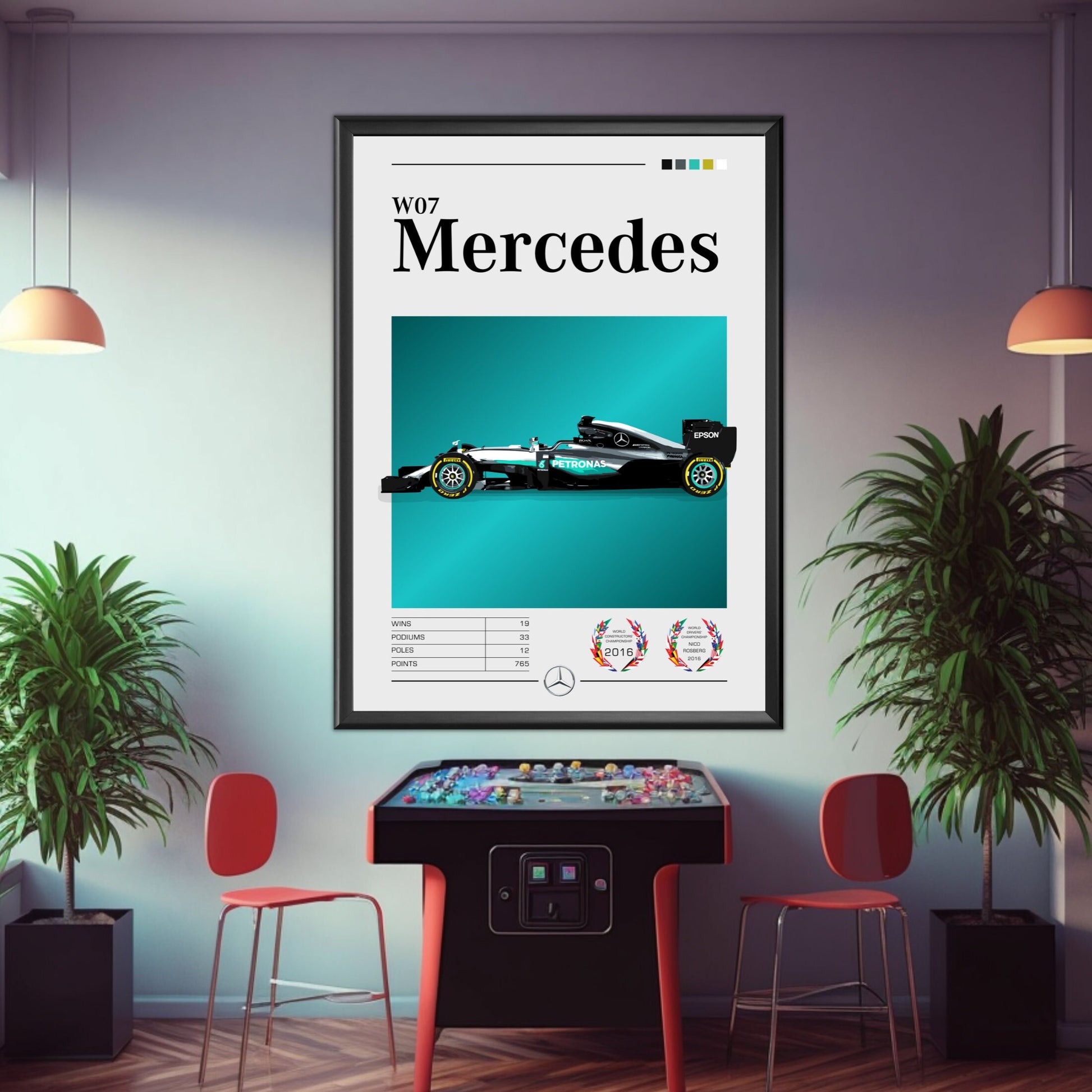 Mercedes-AMG W07 Poster