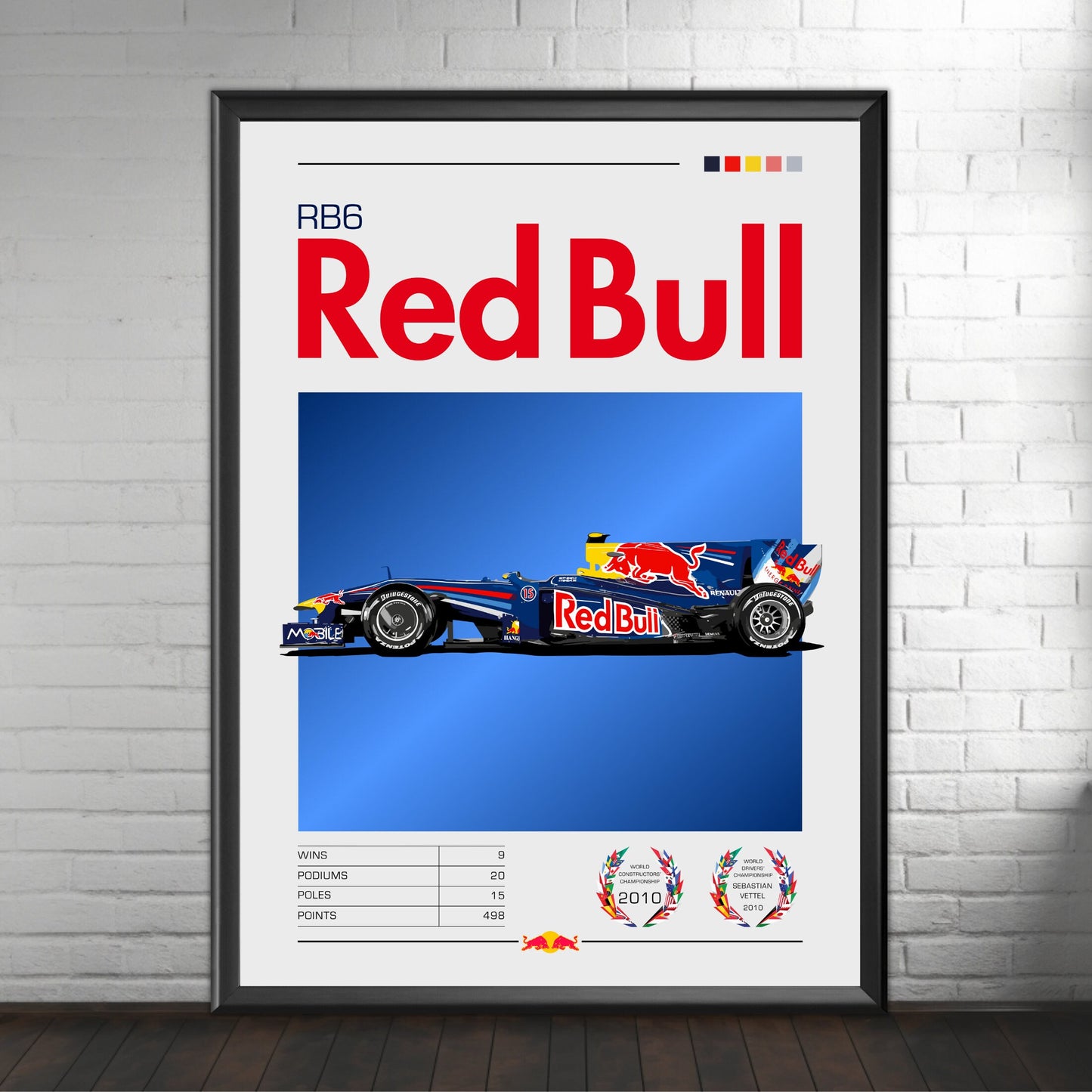 Red Bull RB6 Poster - Formula 1