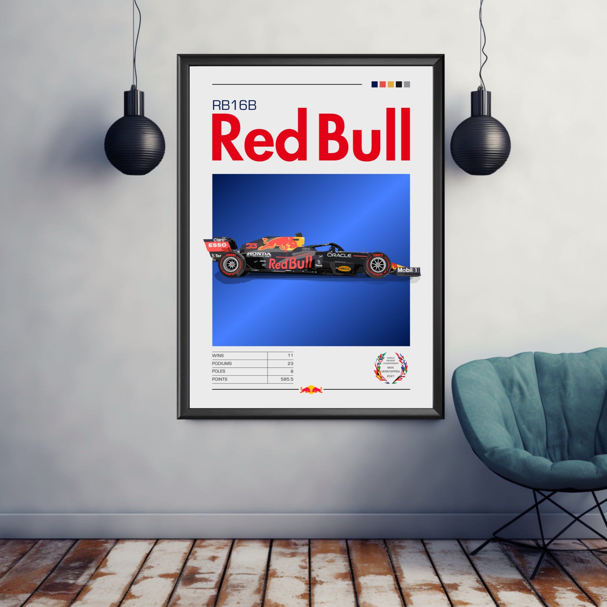 F1 Red Bull RB16B Print