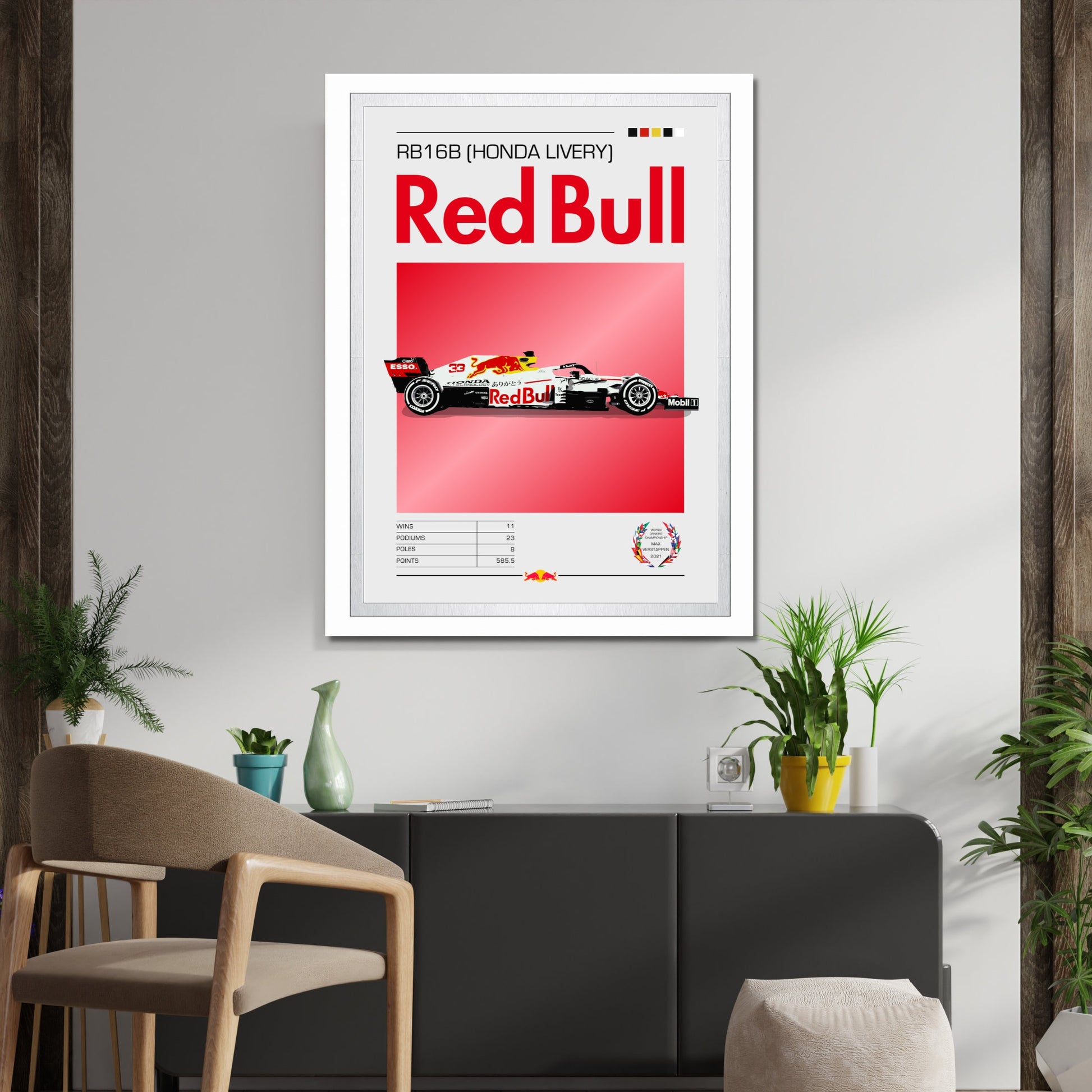 Red Bull RB16B Formula 1 Poster